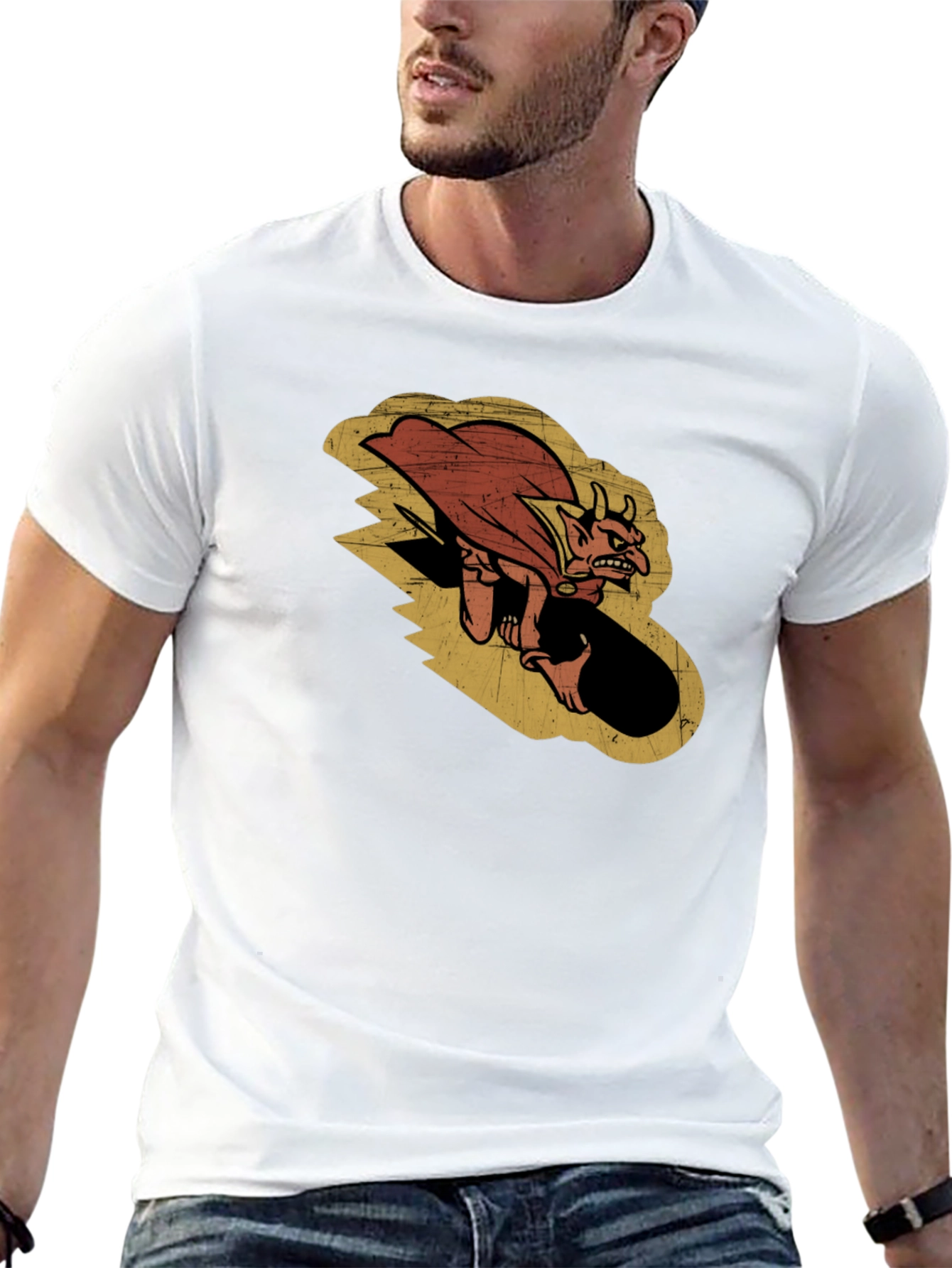 Devil Rider Graphic Tee - Mens Black T-Shirt