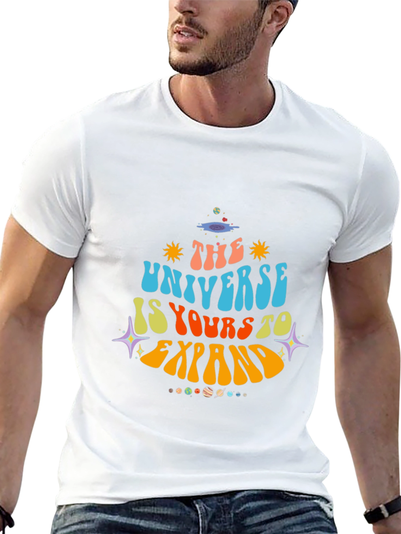 Retro Universe Graphic T-Shirt - Expand Your Horizons!