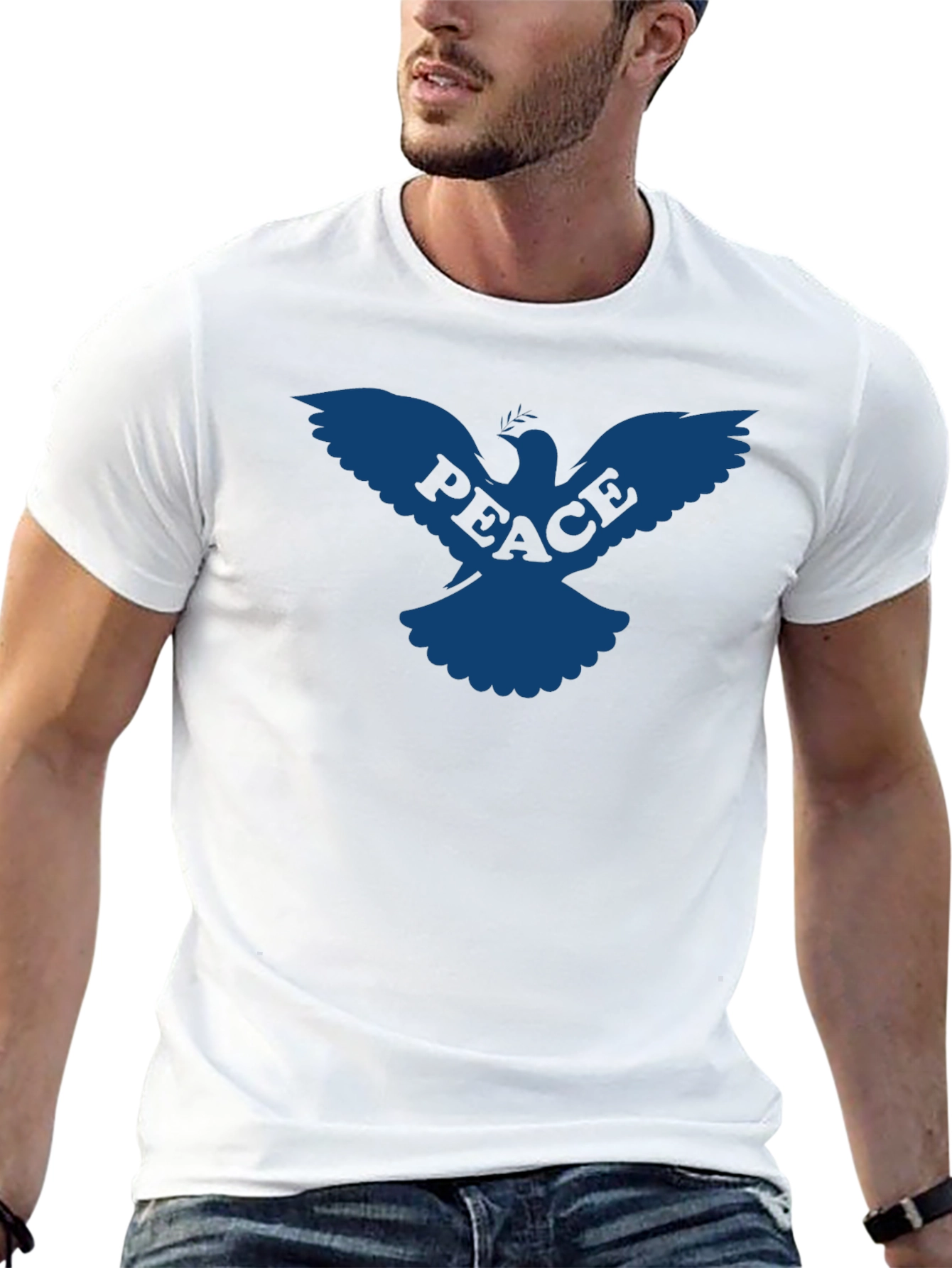 Peace Dove Graphic Tee - Black