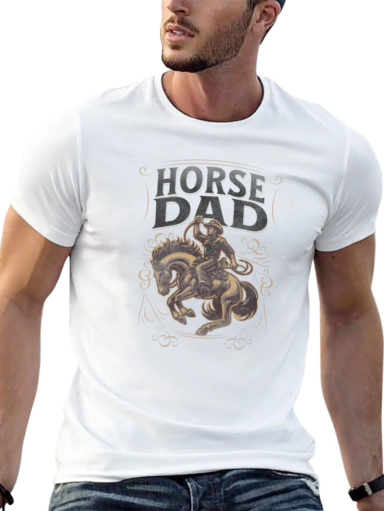 Horse Dad Graphic T-Shirt