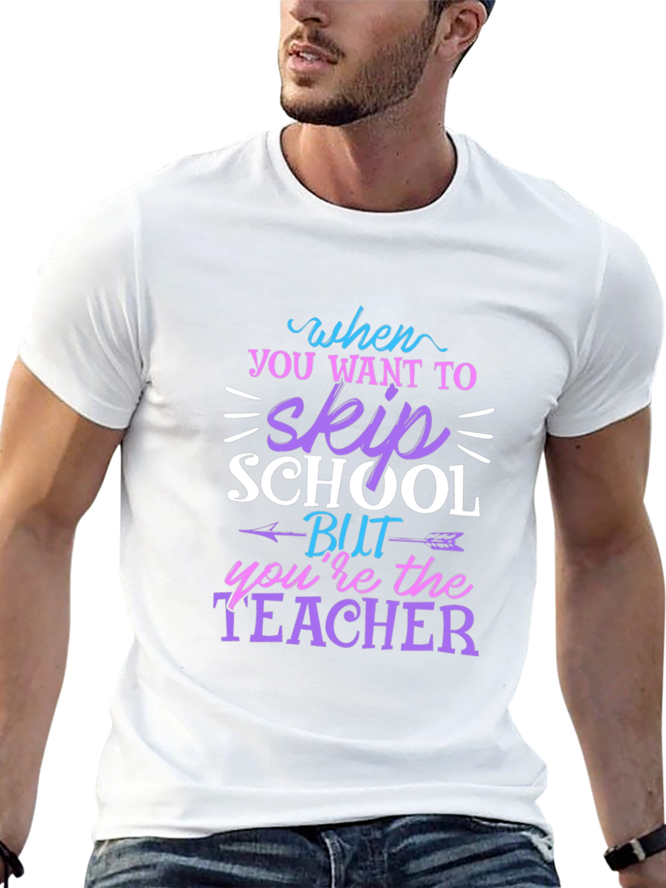 Teacher Skip School T-Shirt Funny Unisex Tee