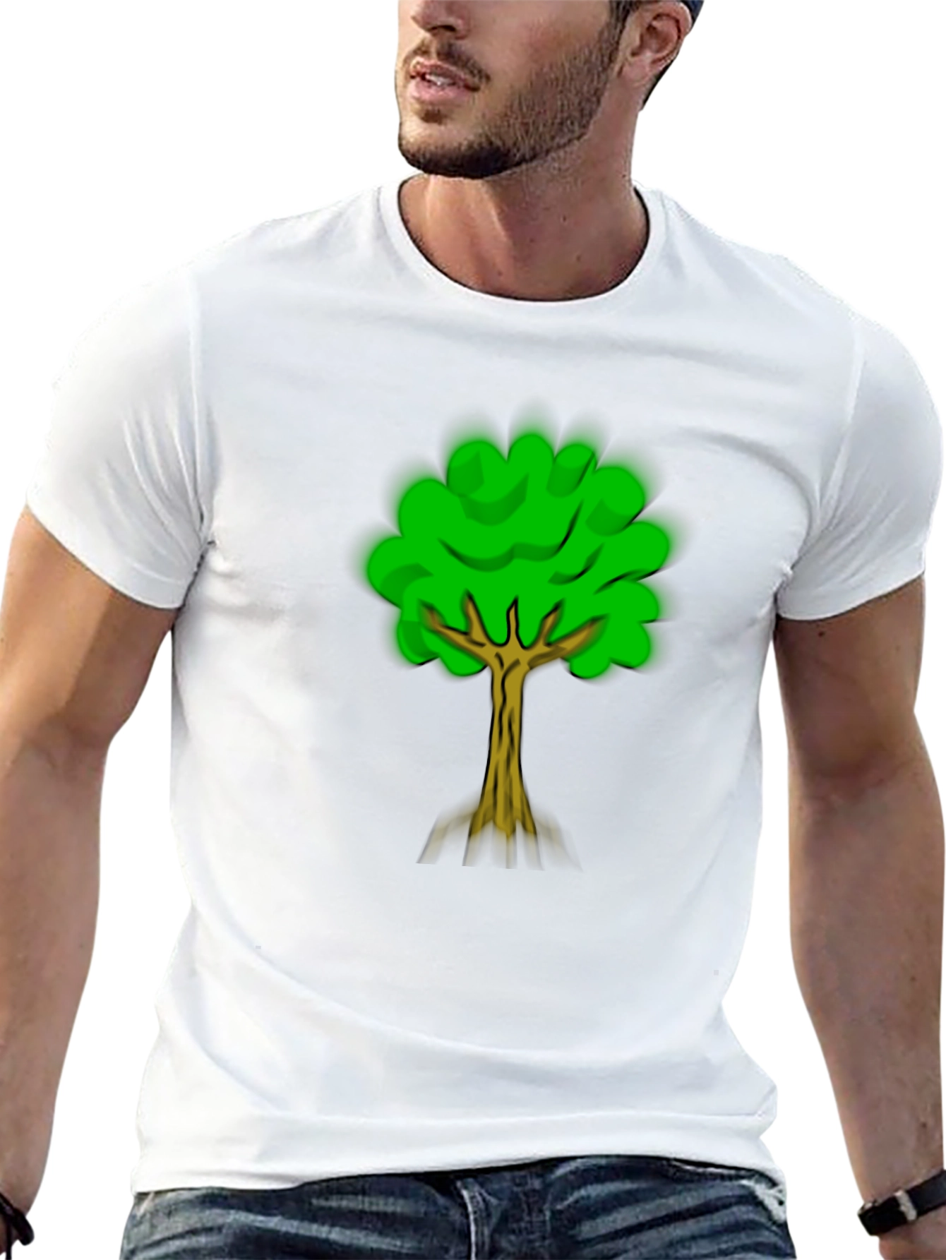 Nature Tree Graphic Tee - Black Casual Shirt