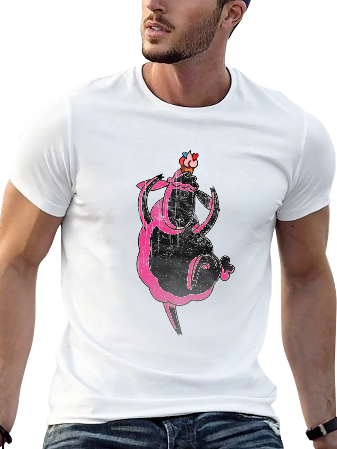 Funky Sheep T-Shirt - Quirky Graphic Tee