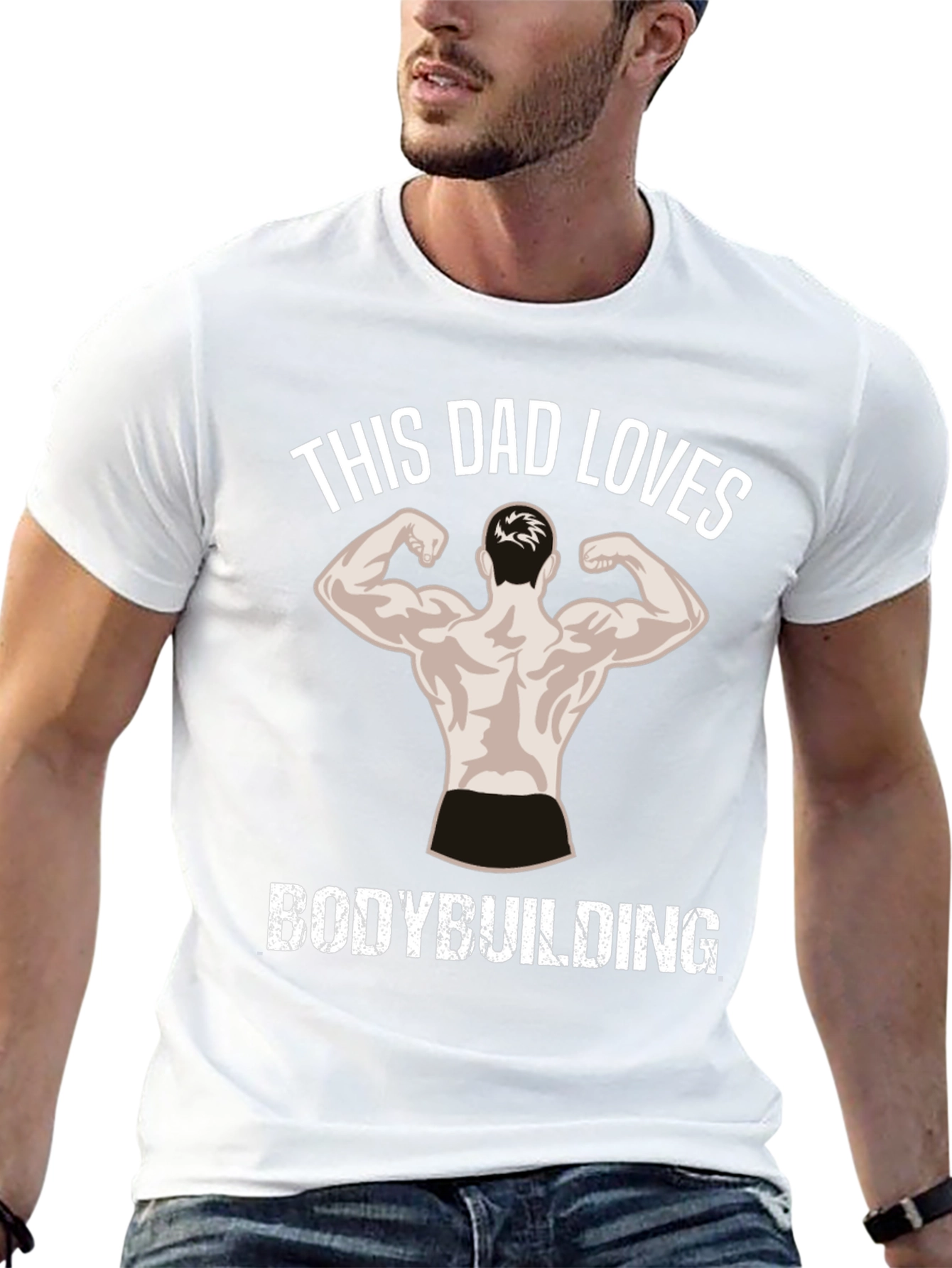 This Dad Loves Bodybuilding T-Shirt