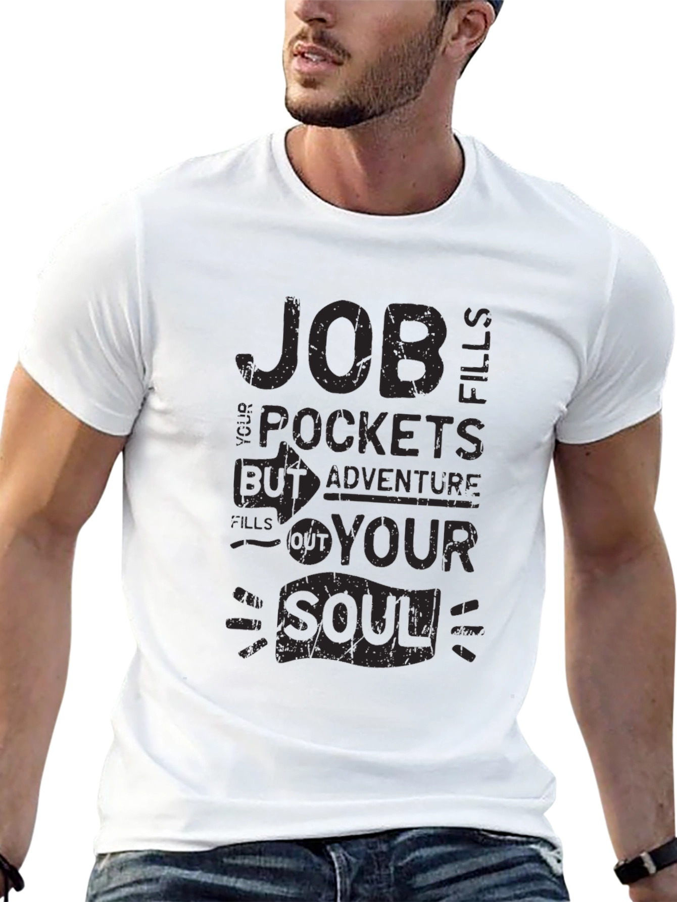 Adventure Soul Graphic T-Shirt - Black