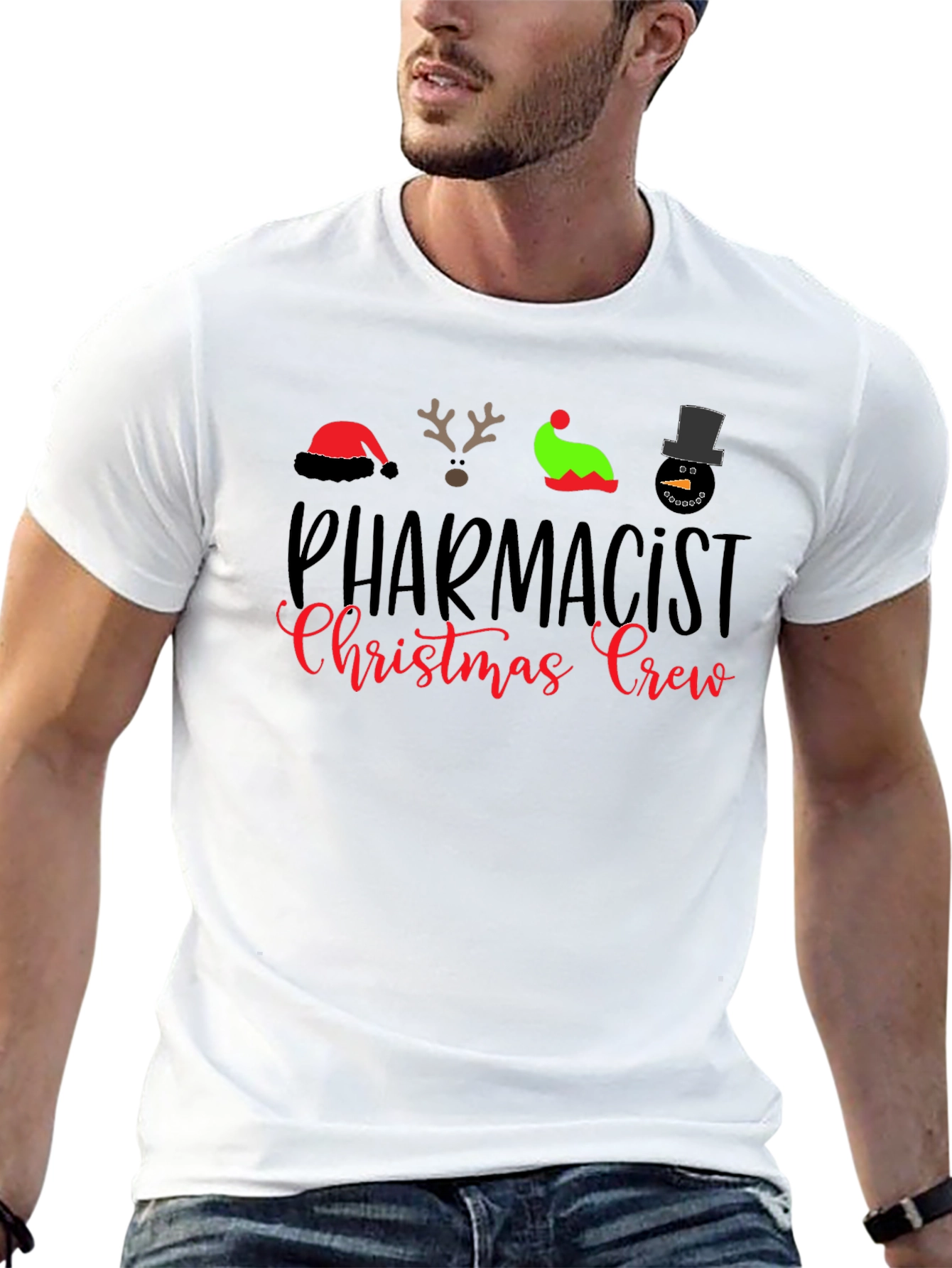Pharmacist Christmas Crew Holiday T-Shirt