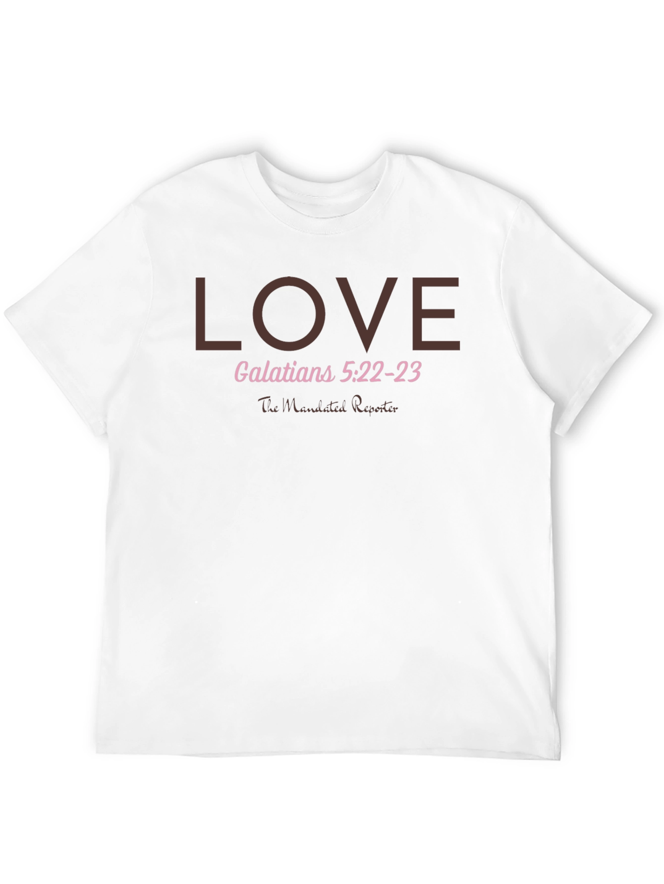 LOVE Galatians 5:22-23 Black T-Shirt