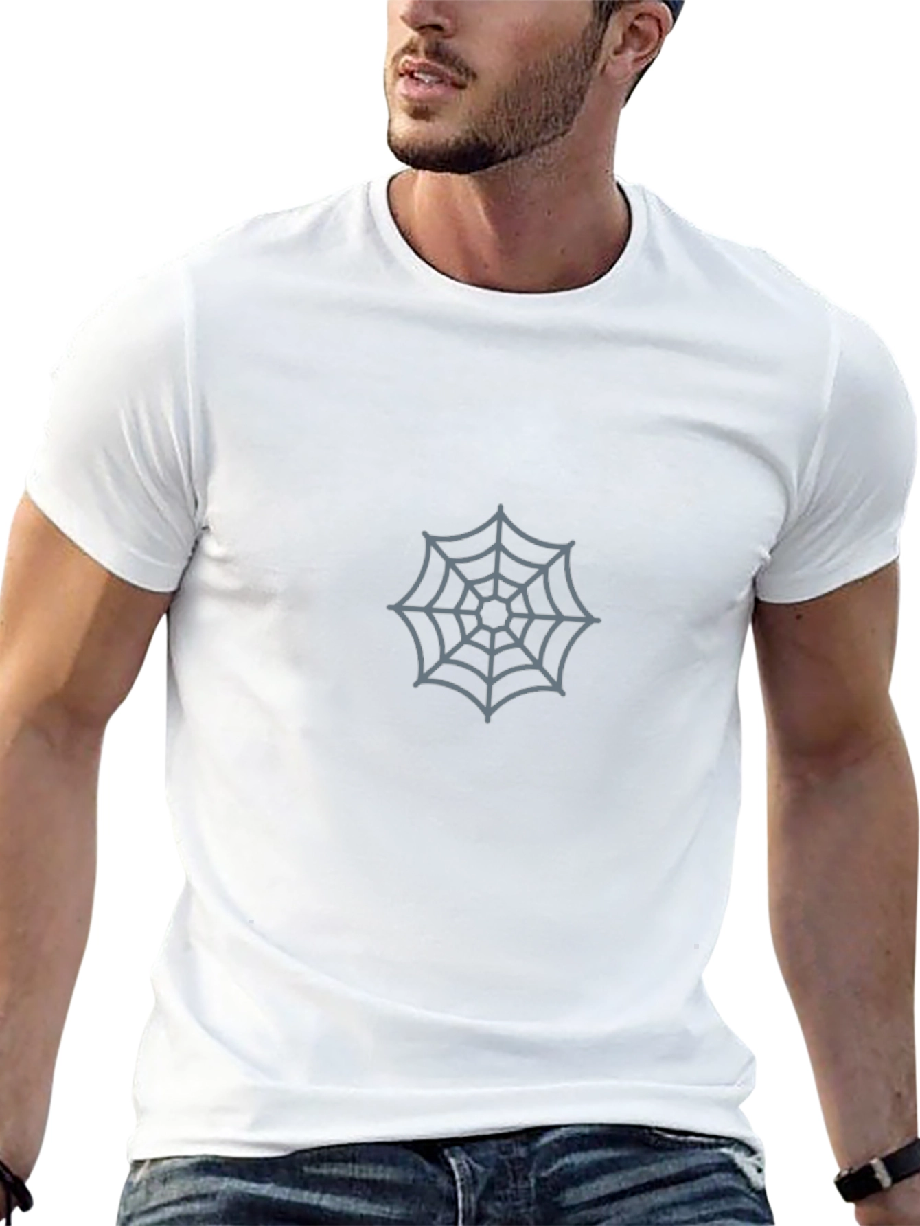 Spider Web Graphic Tee - Stylish & Comfortable