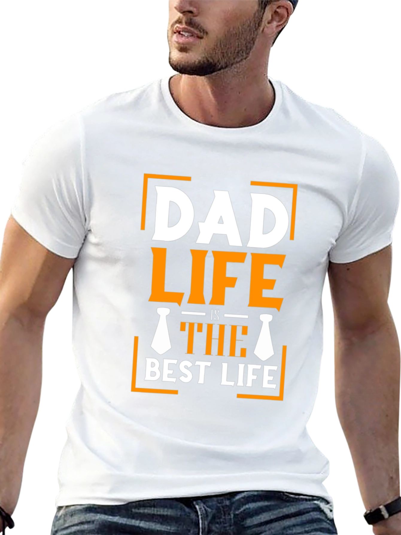 Dad Life Is The Best Life Black T-Shirt