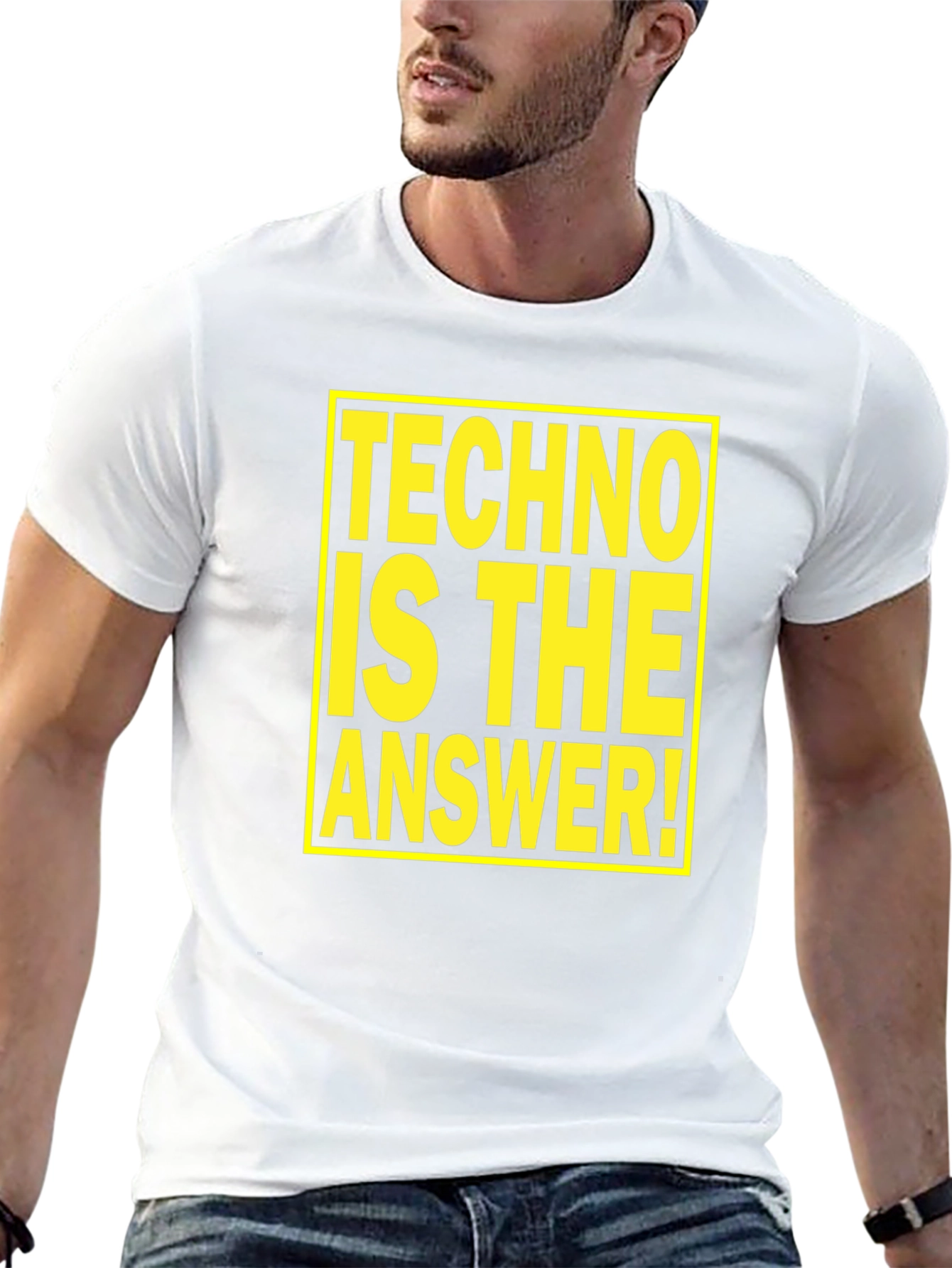 Techno is the Answer T-Shirt - Bold Graphic Tee
