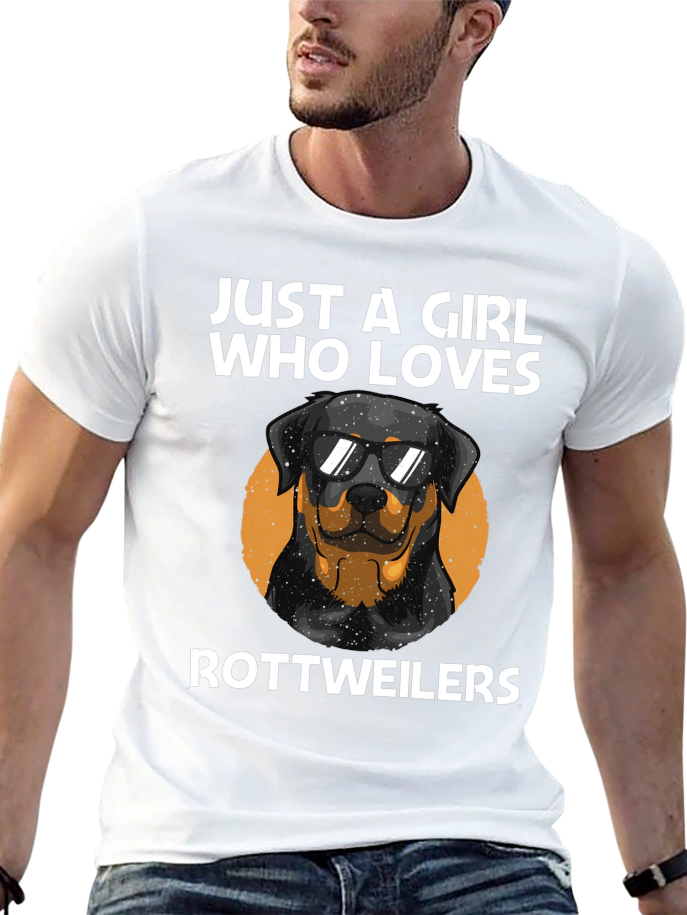Just A Girl Who Loves Rottweilers T-Shirt