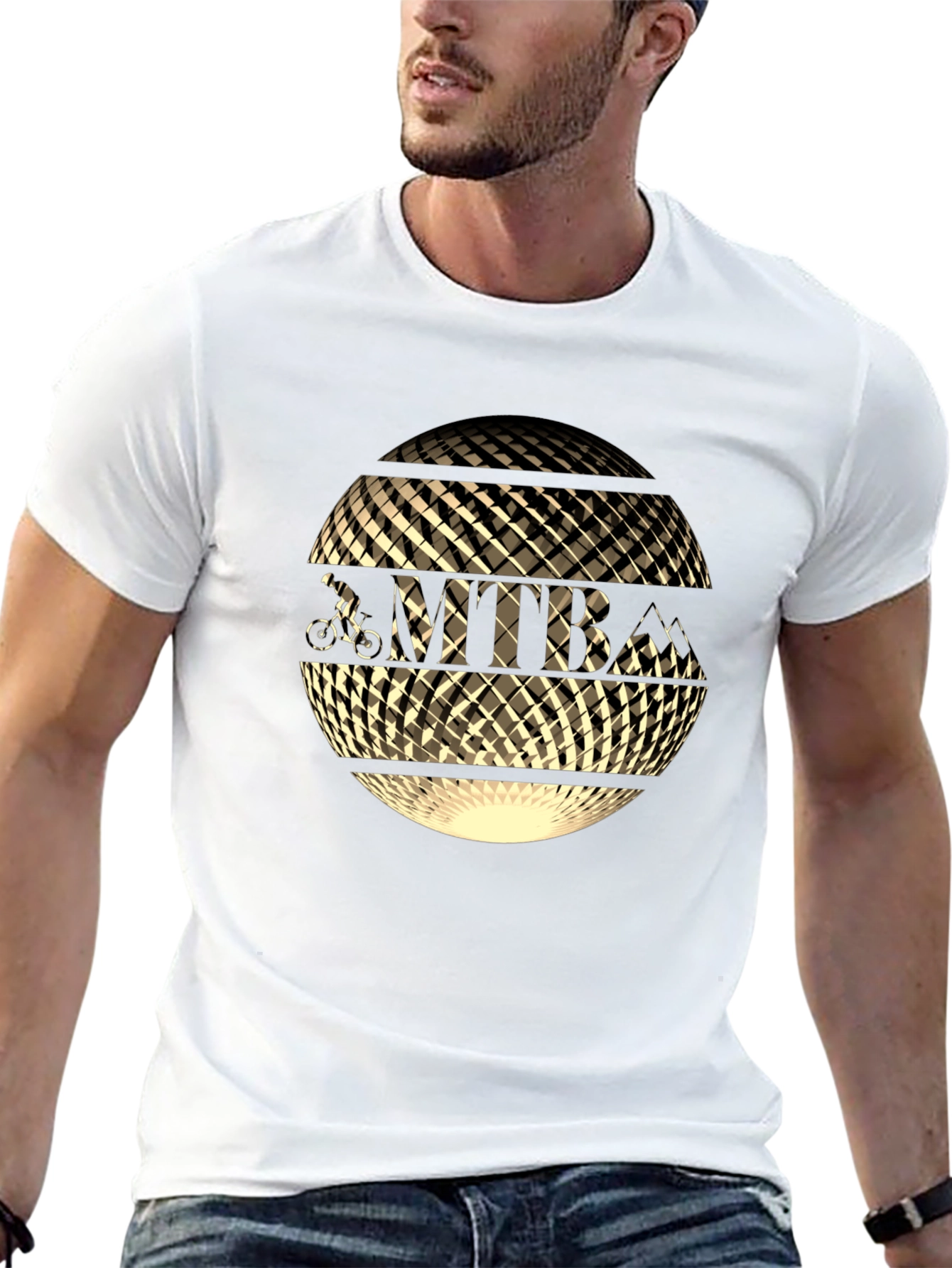 MTB Globe Graphic Tee - Black Cotton Blend