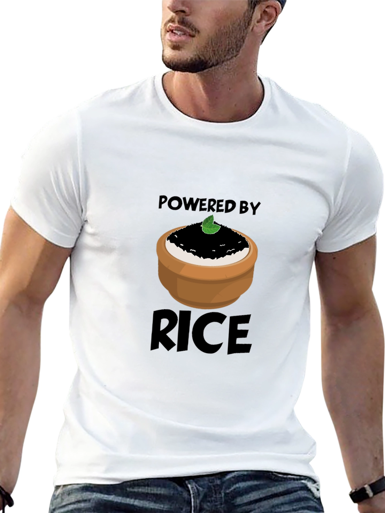 Powered by Rice Graphic T-Shirt