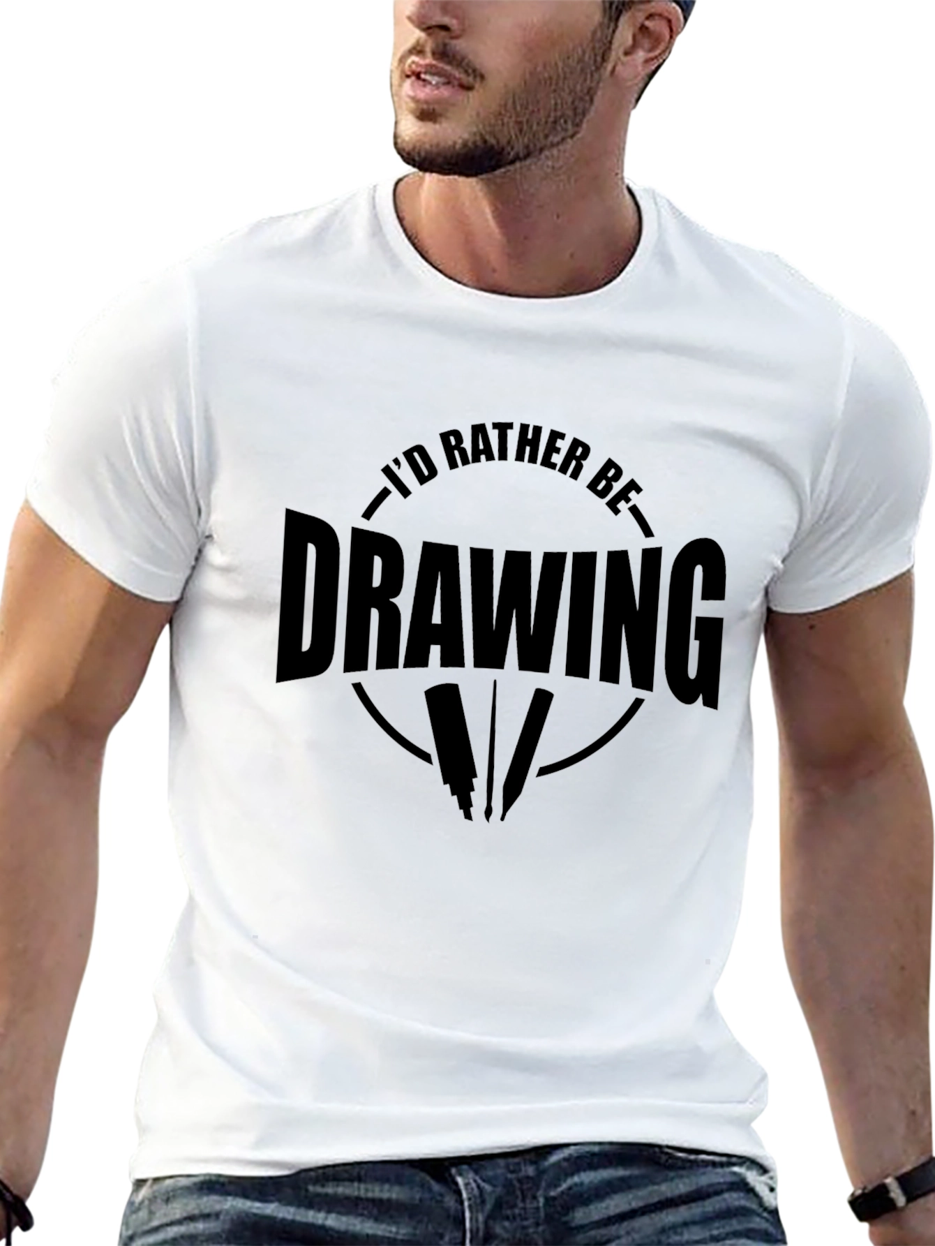 Id Rather Be Drawing T-Shirt - Artist Apparel