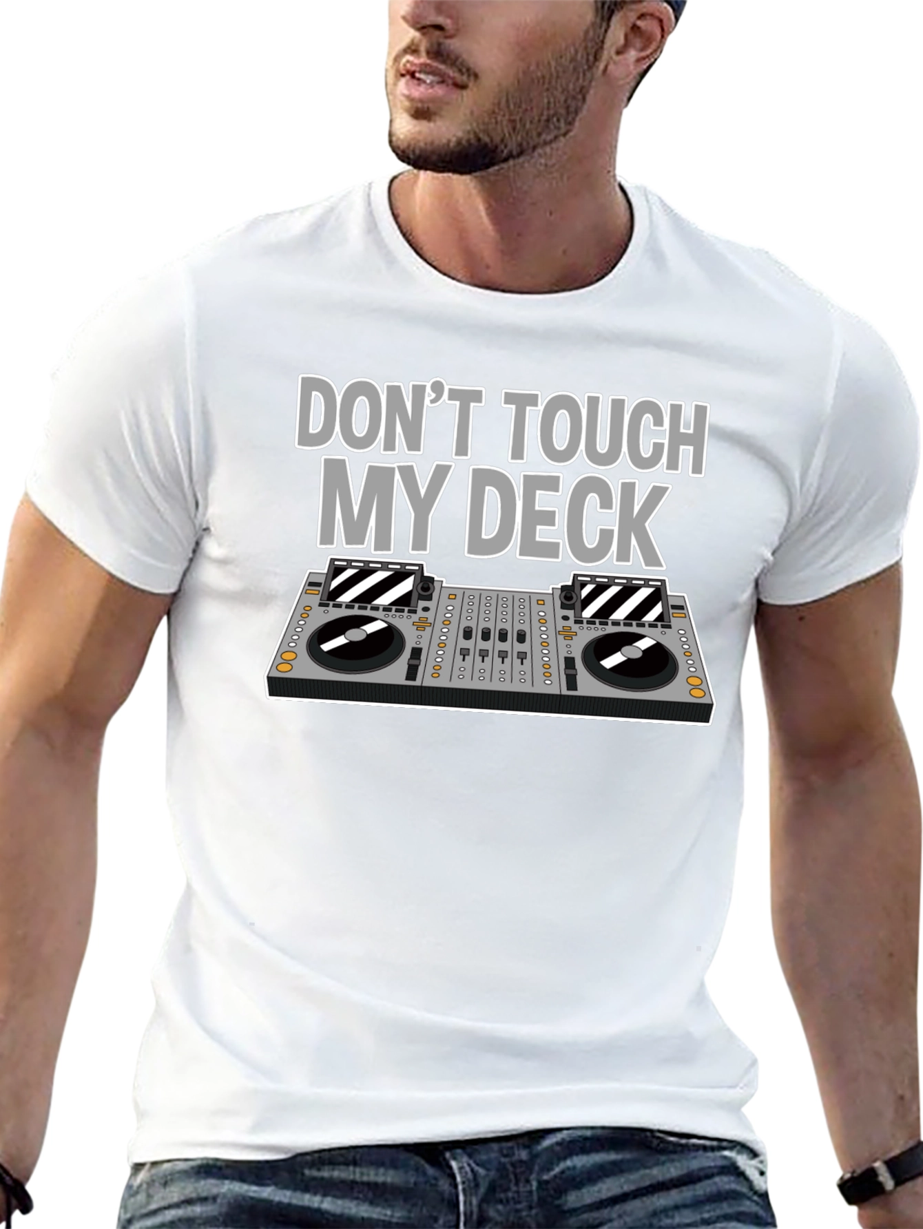 Dont Touch My Deck T-Shirt DJ Black Graphic Tee