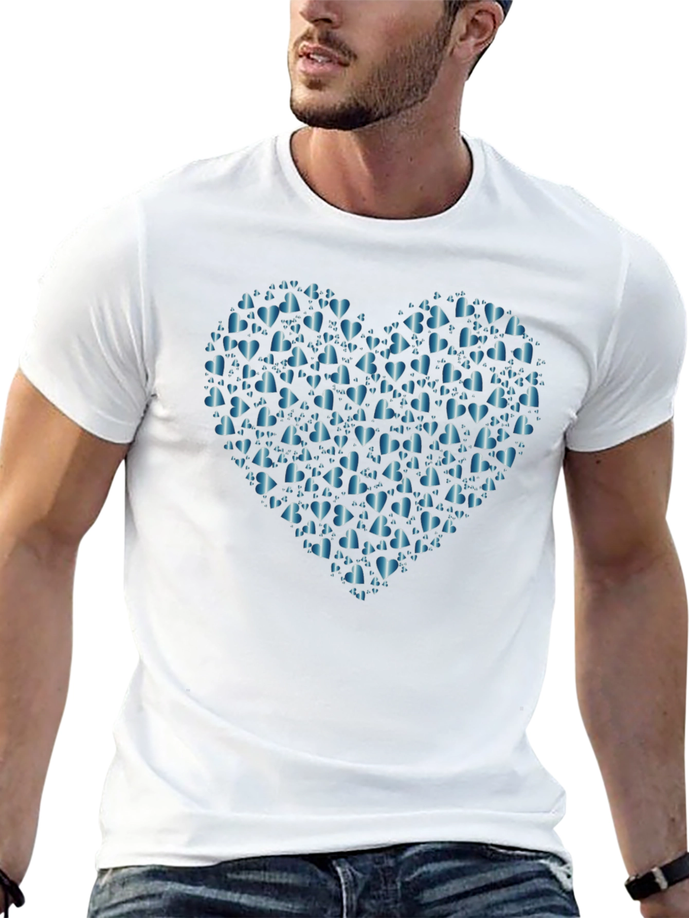 Heart of Hearts Tee - Black Cotton Casual Wear