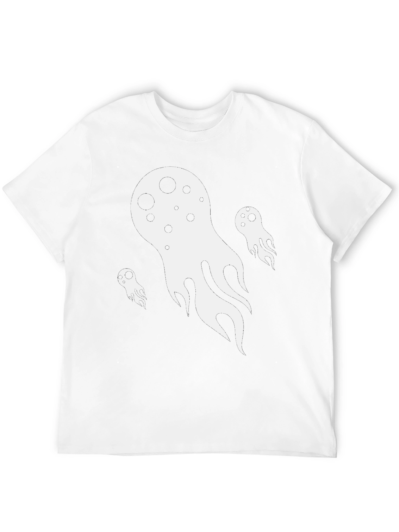 Ghostly Black T-Shirt