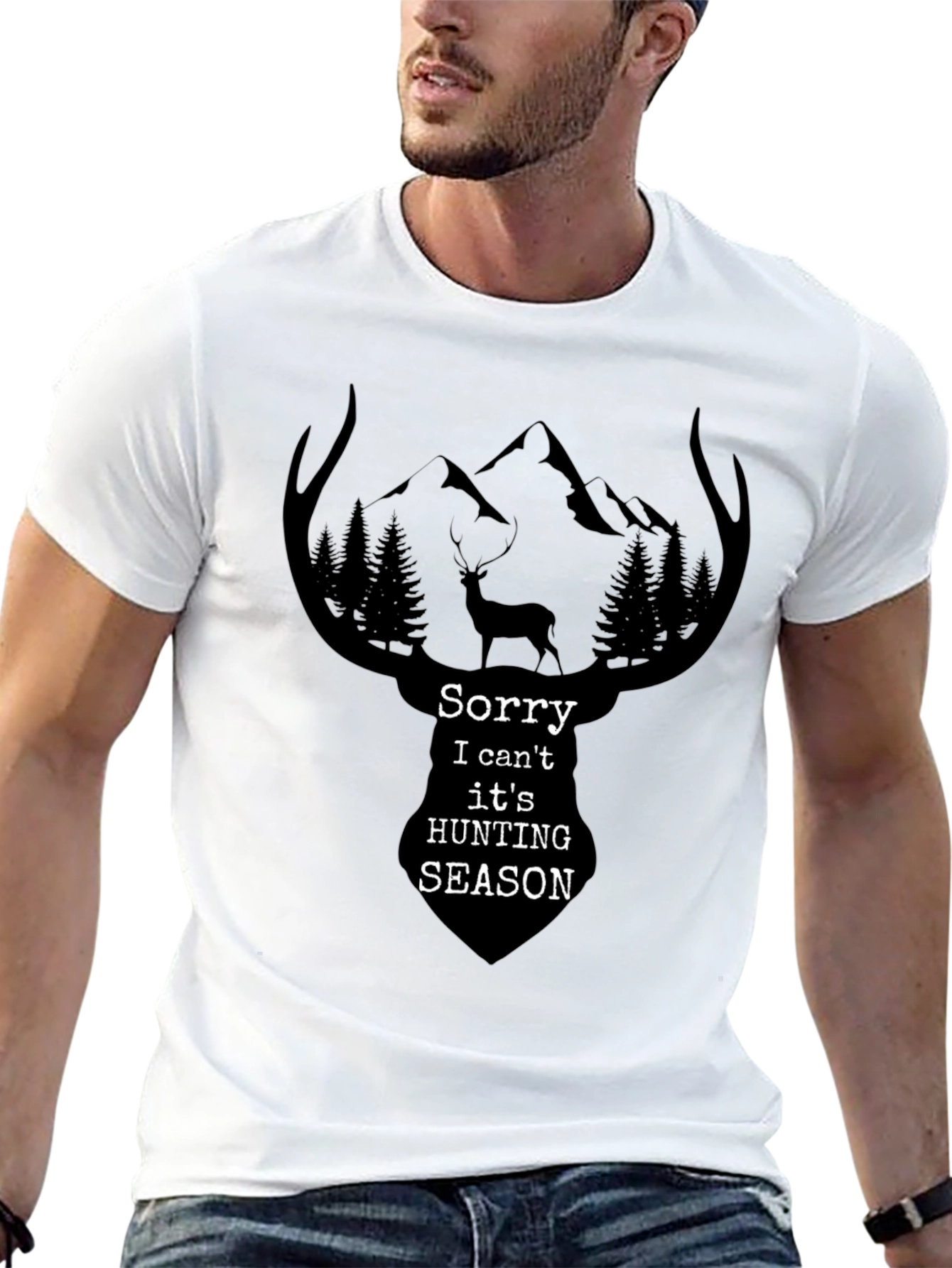 Hunting Season Graphic Tee - Mens Black T-Shirt