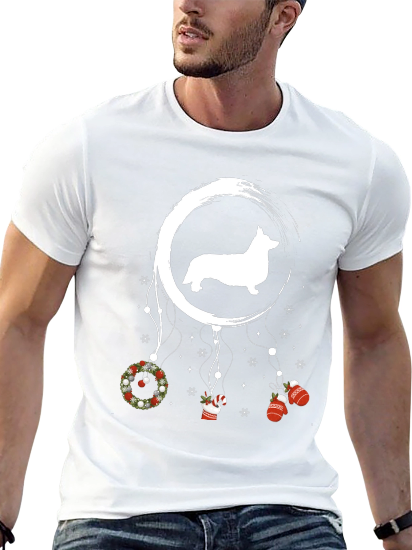 Corgi Christmas Dreamcatcher Tee