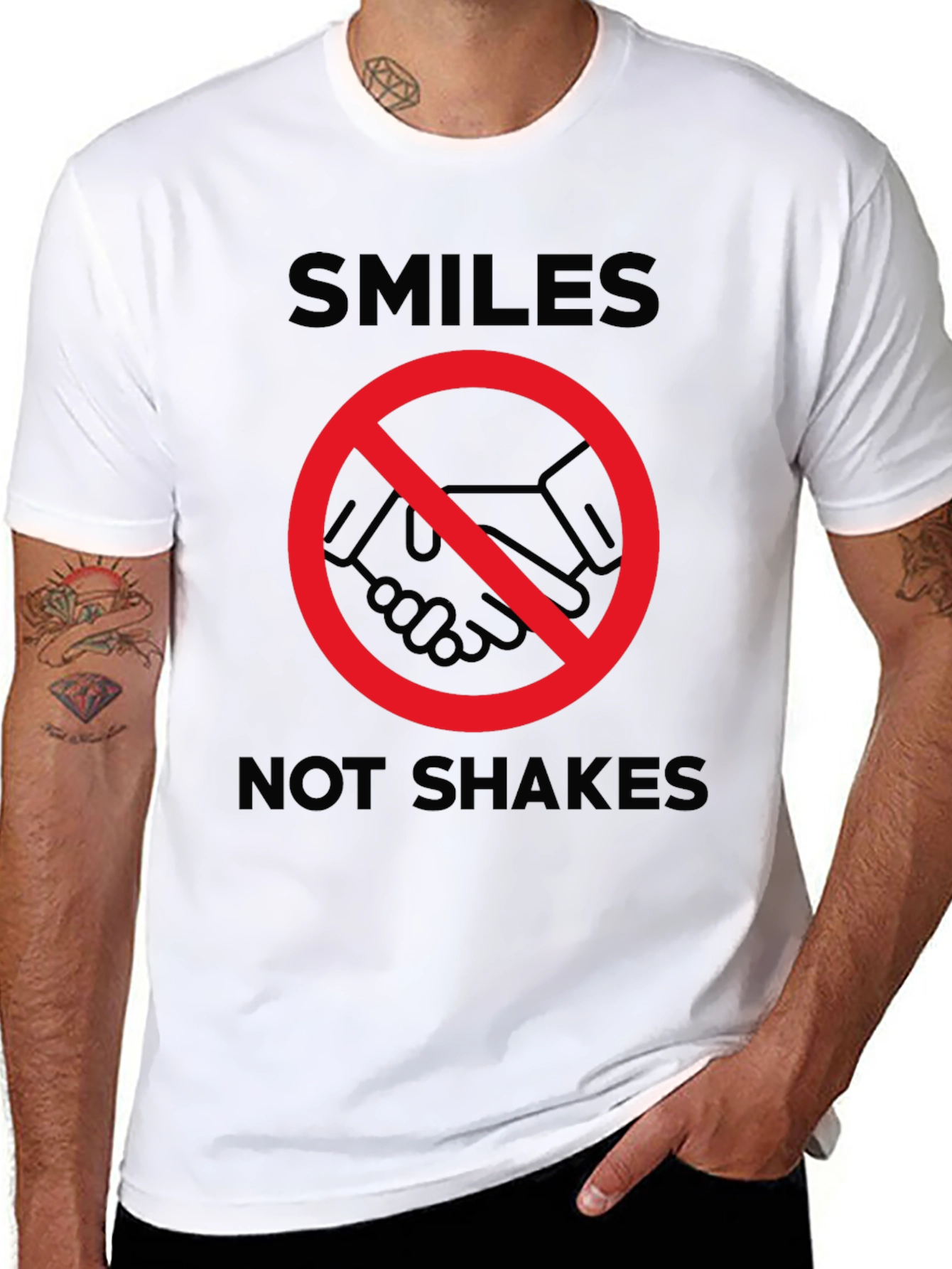 Smiles Not Shakes Graphic Tee