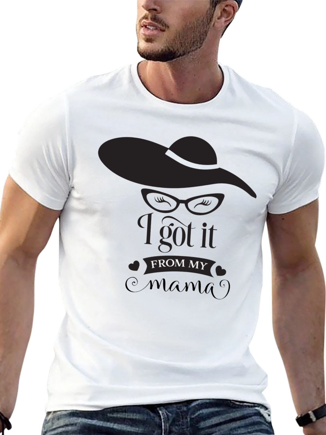 I Got It From My Mama Black T-Shirt