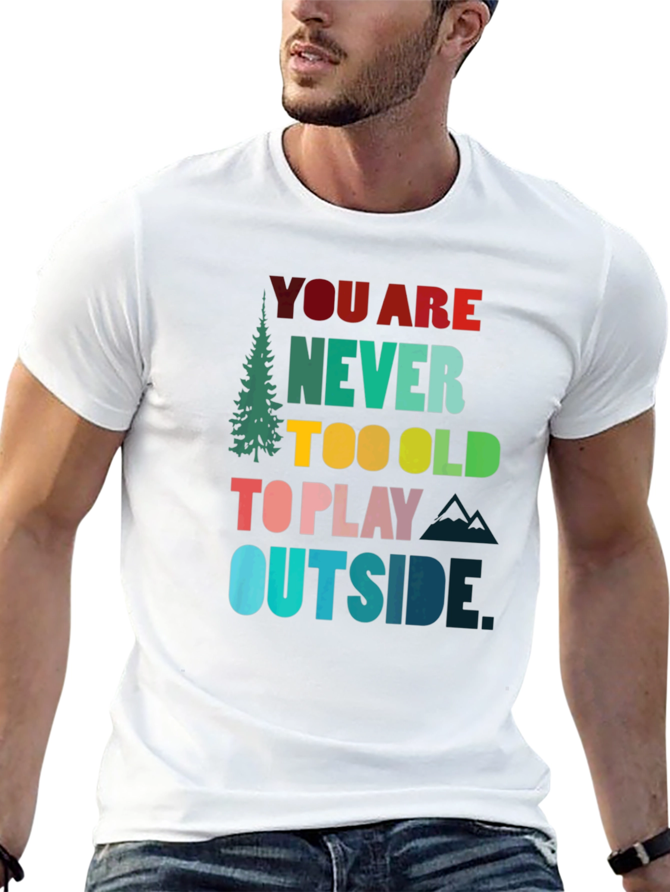 Never Too Old to Play Outside Graphic T-Shirt