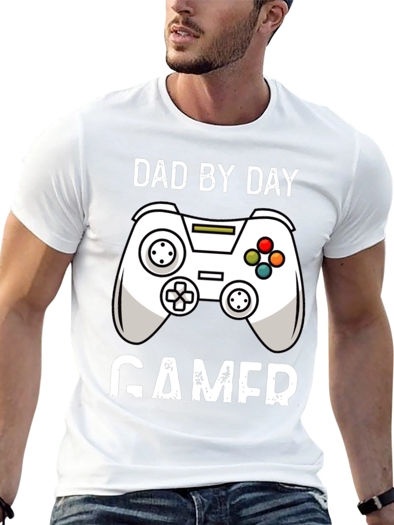 Dad By Day Gamer Black T-Shirt