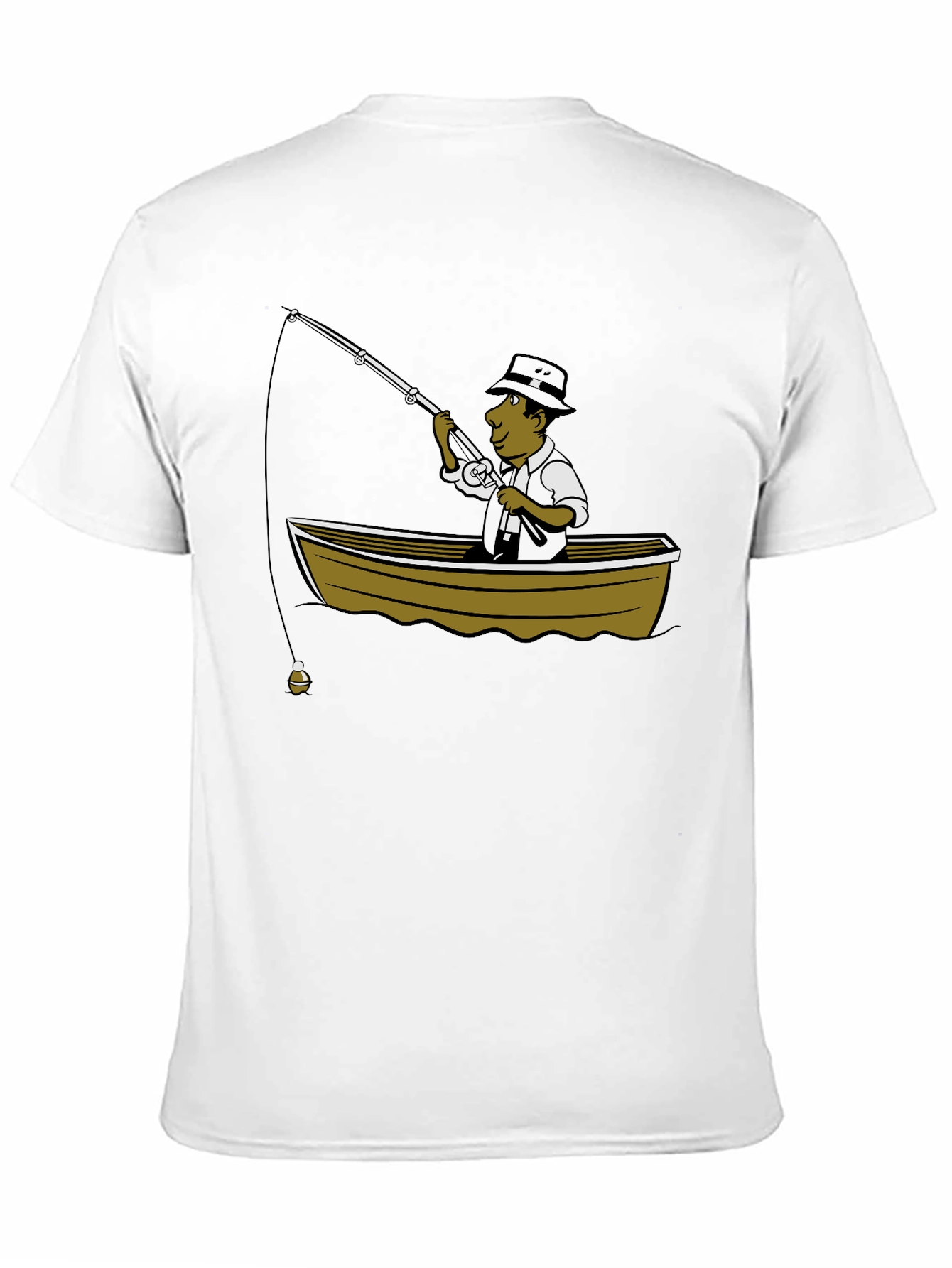 Fishing Cartoon Graphic T-Shirt