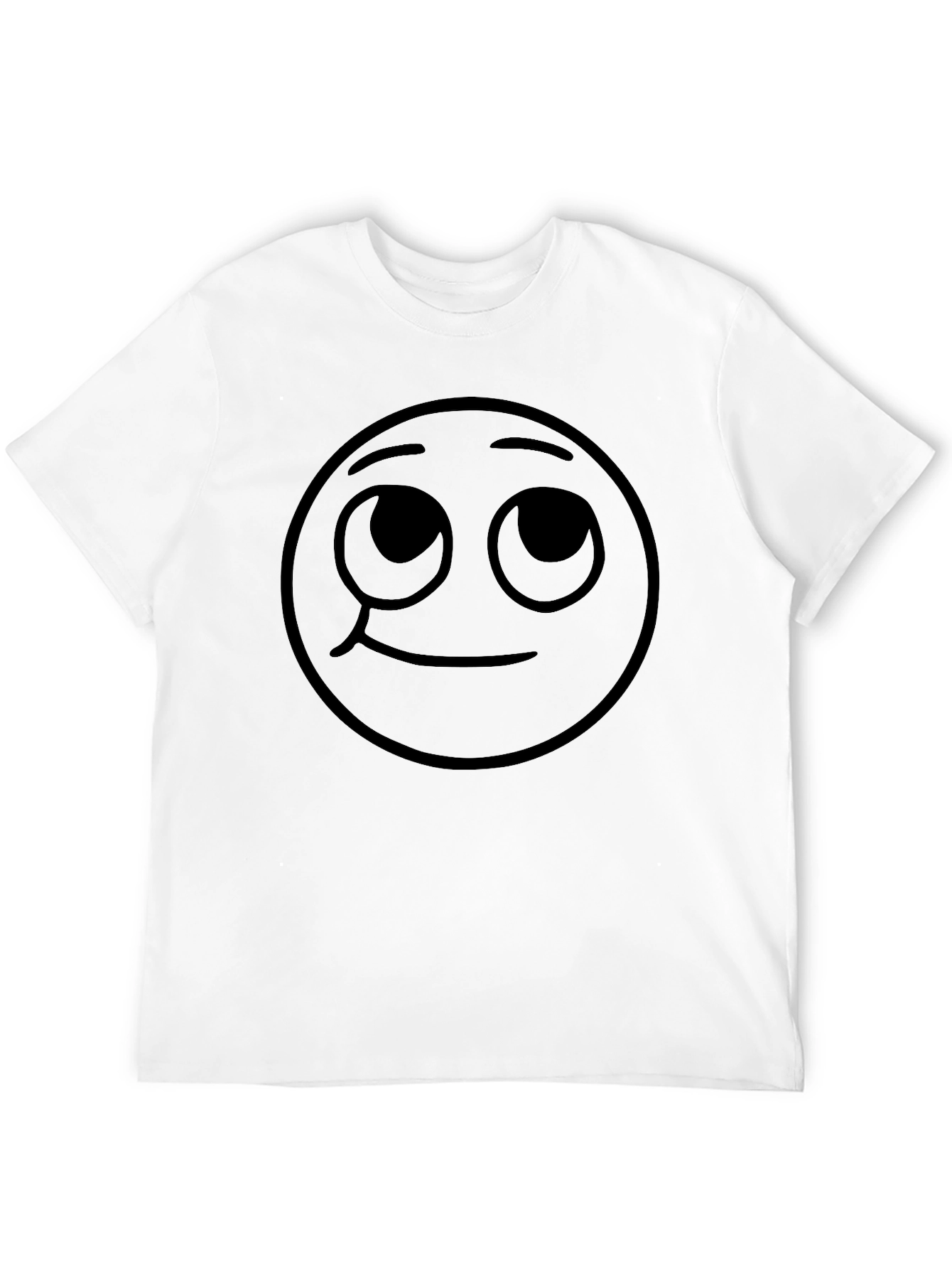 Whimsical Emoji Graphic T-Shirt - Black