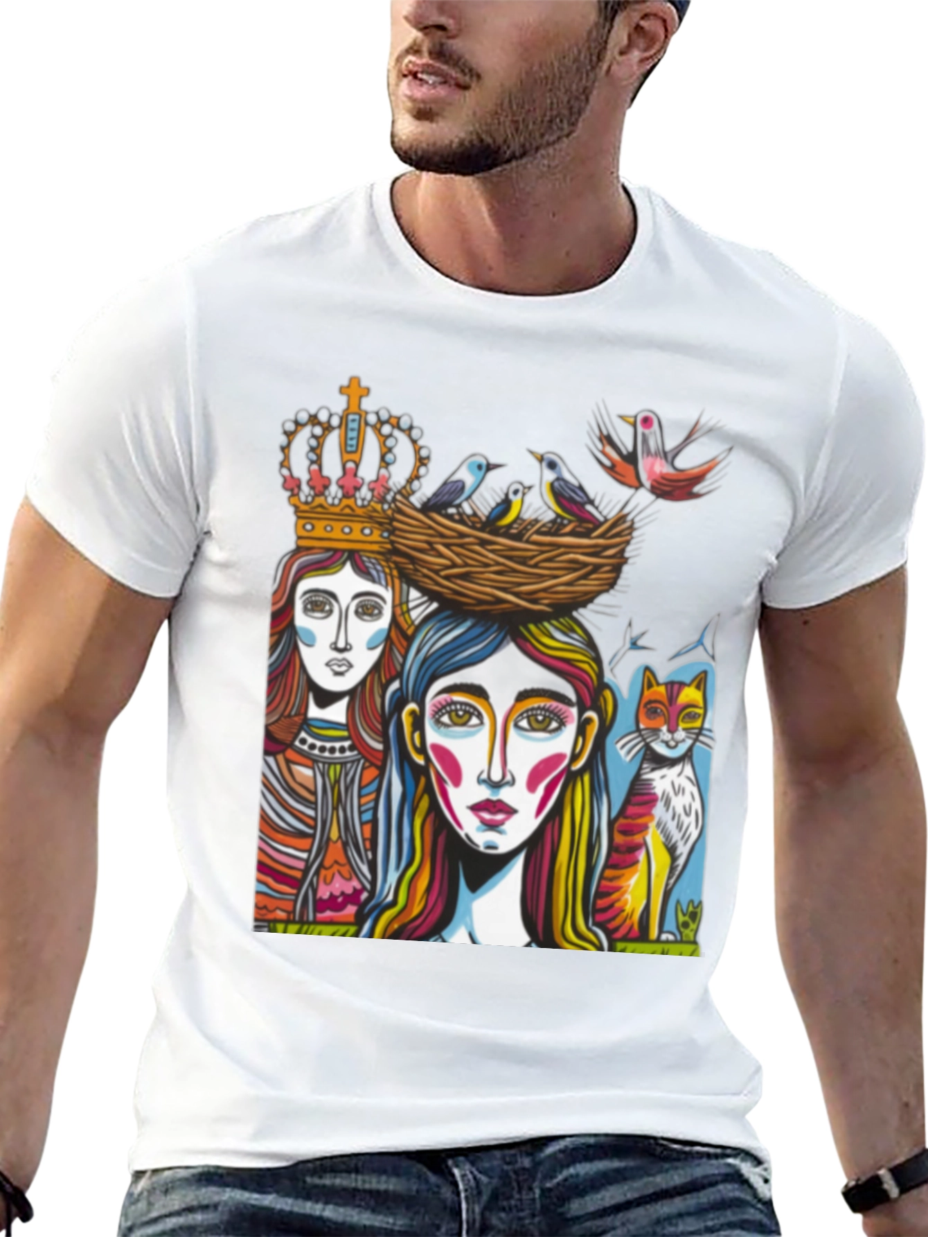 Artistic Graphic Tee - Unique Design