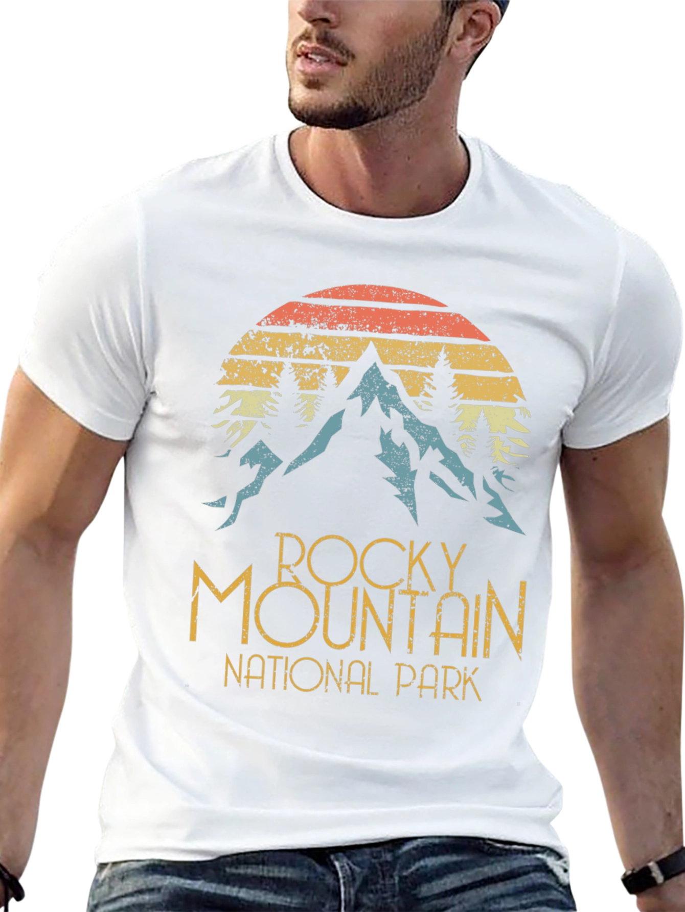 Rocky Mountain National Park Retro T-Shirt