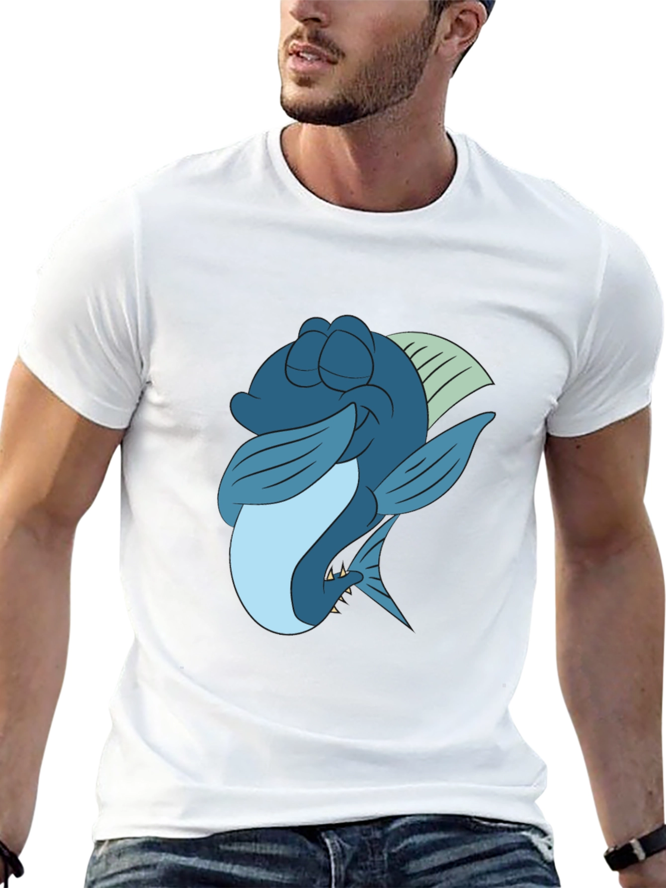 Cartoon Fish Graphic Tee