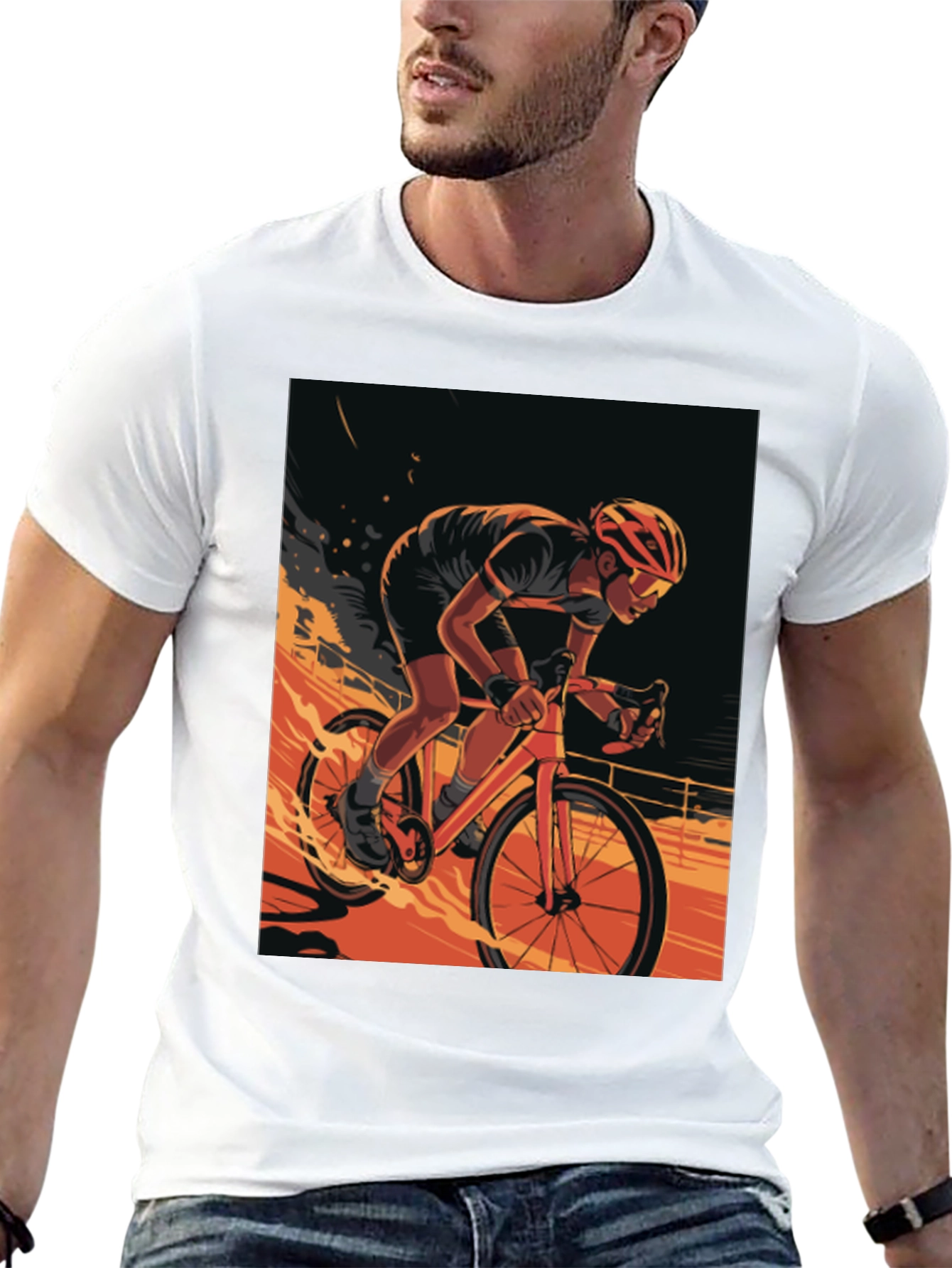 Cyclist Graphic Tee - Ride in Style