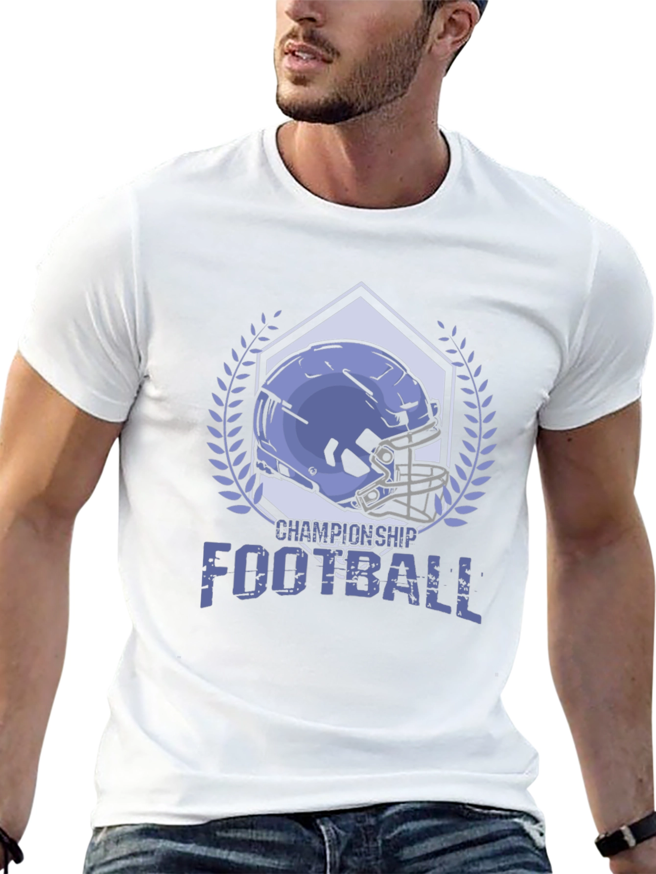 Championship Football Graphic Tee - Black