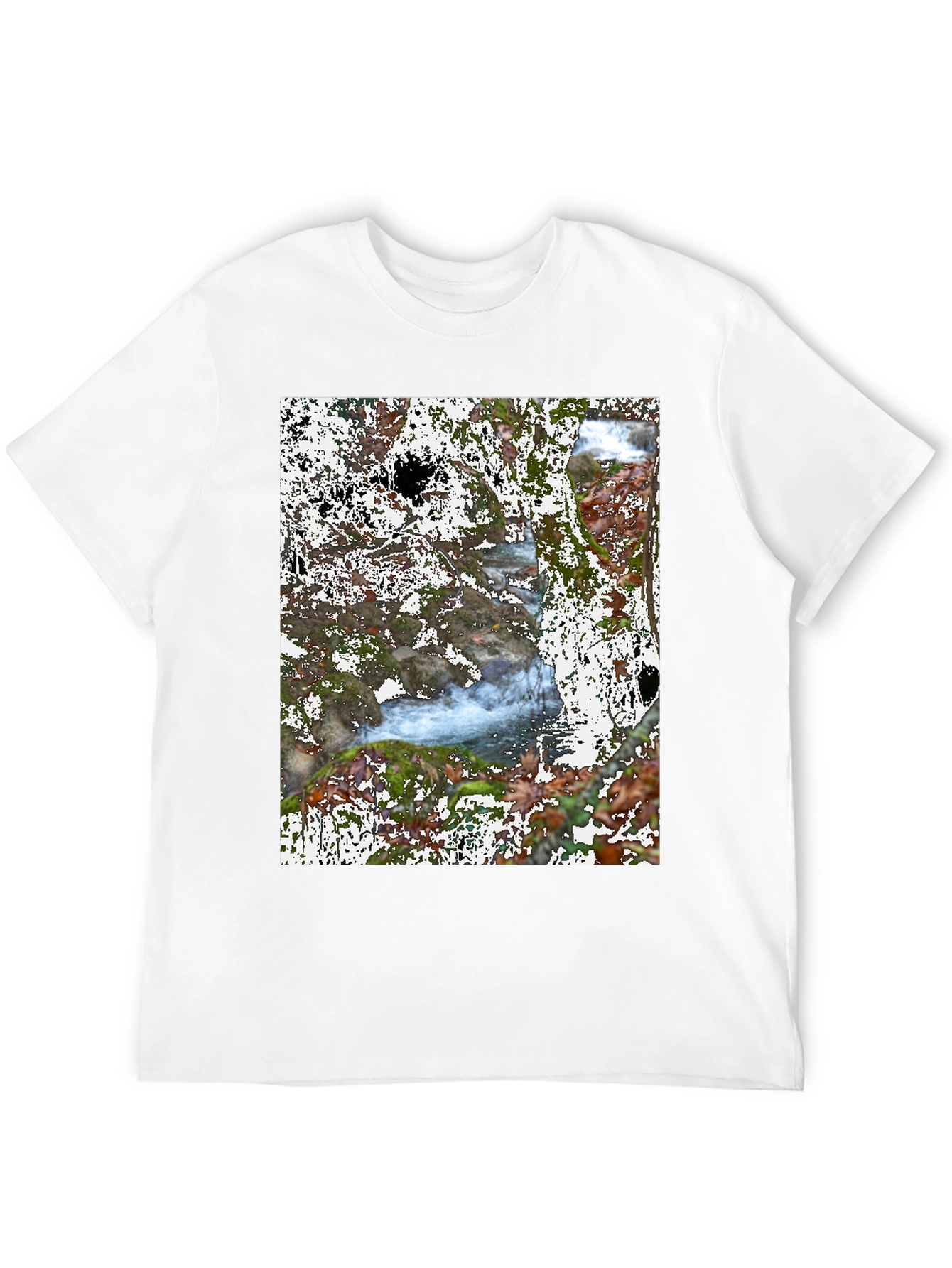 Nature River Black T-Shirt
