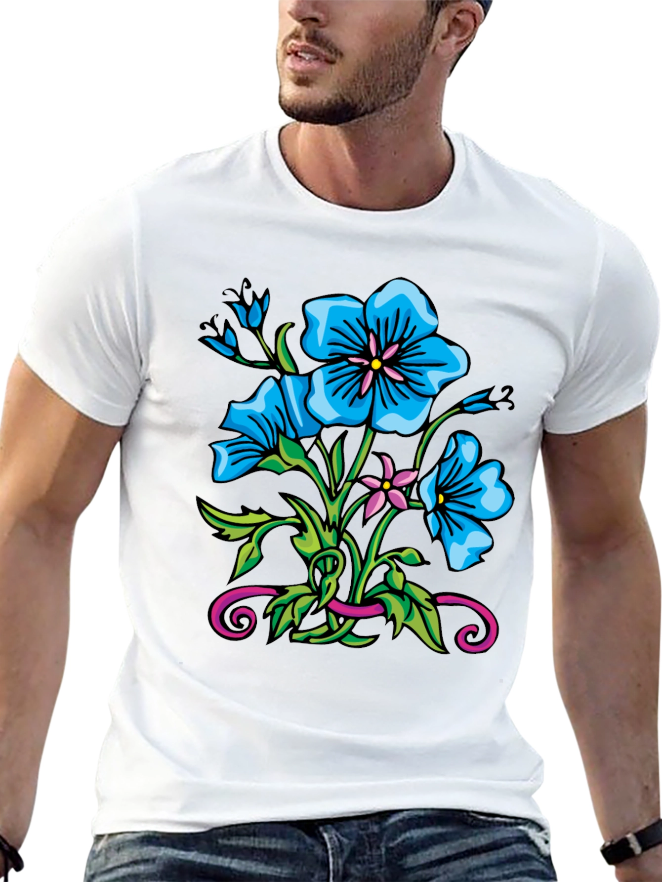 Floral Graphic Print Tee