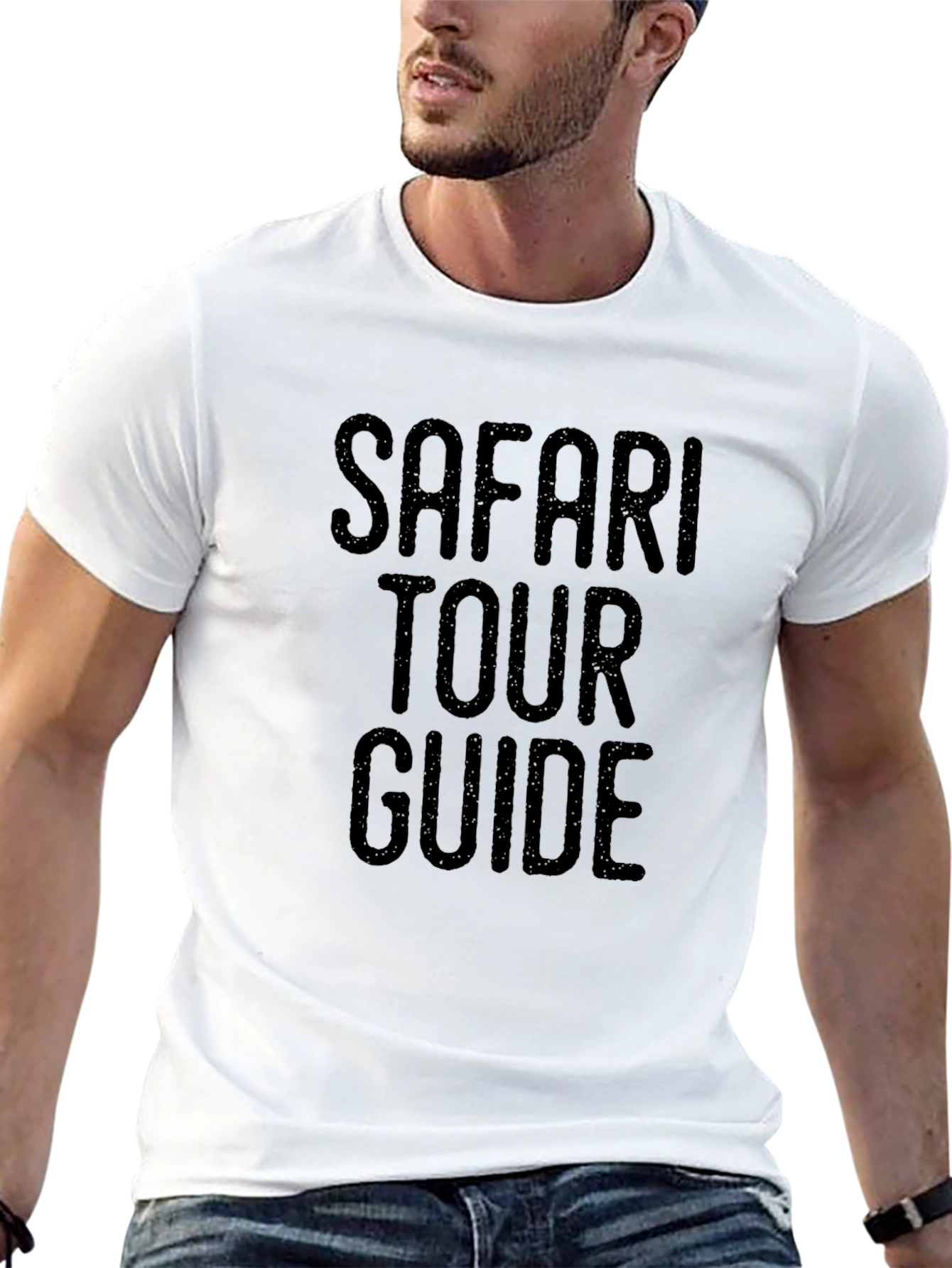 Safari Tour Guide Black T-Shirt