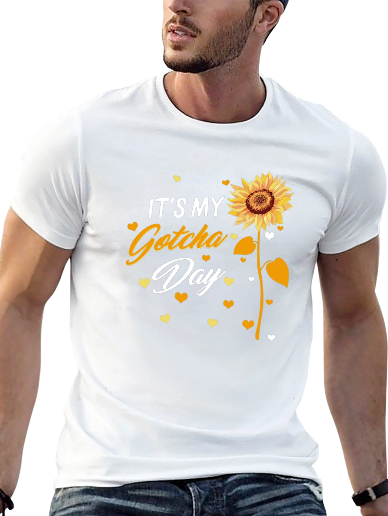 Its My Gotcha Day Sunflower Graphic Tee