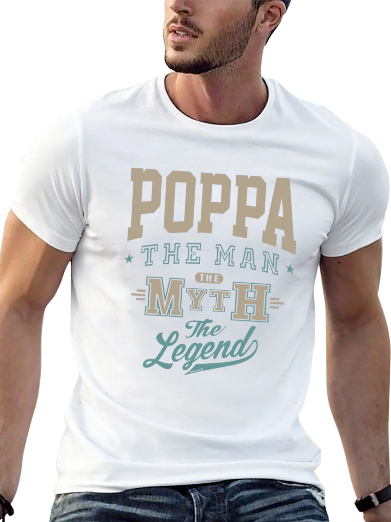 Poppa The Man Myth Legend Graphic T-Shirt
