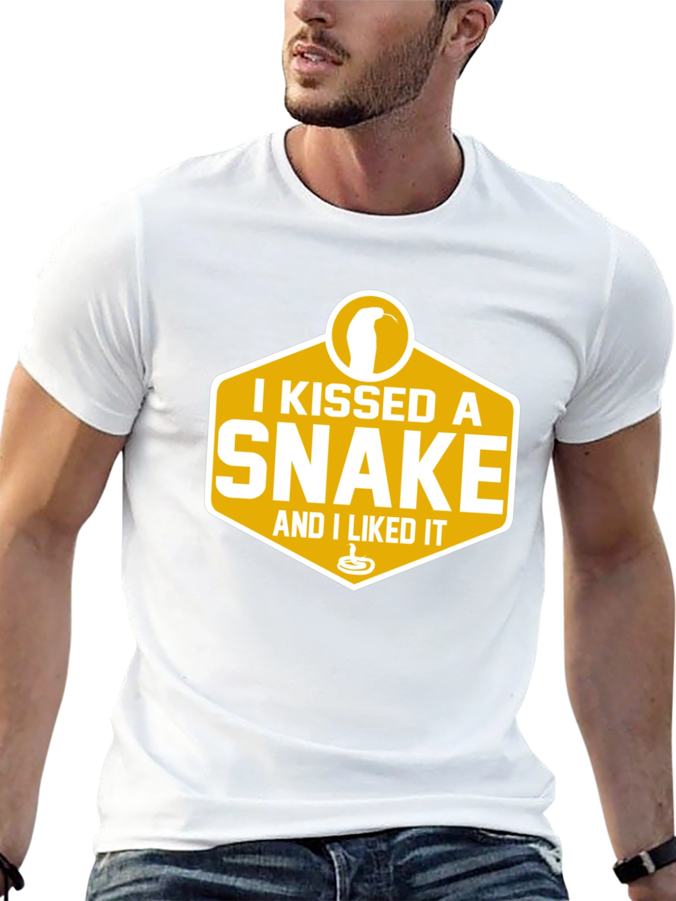 I Kissed A Snake T-Shirt - Funny Graphic Tee