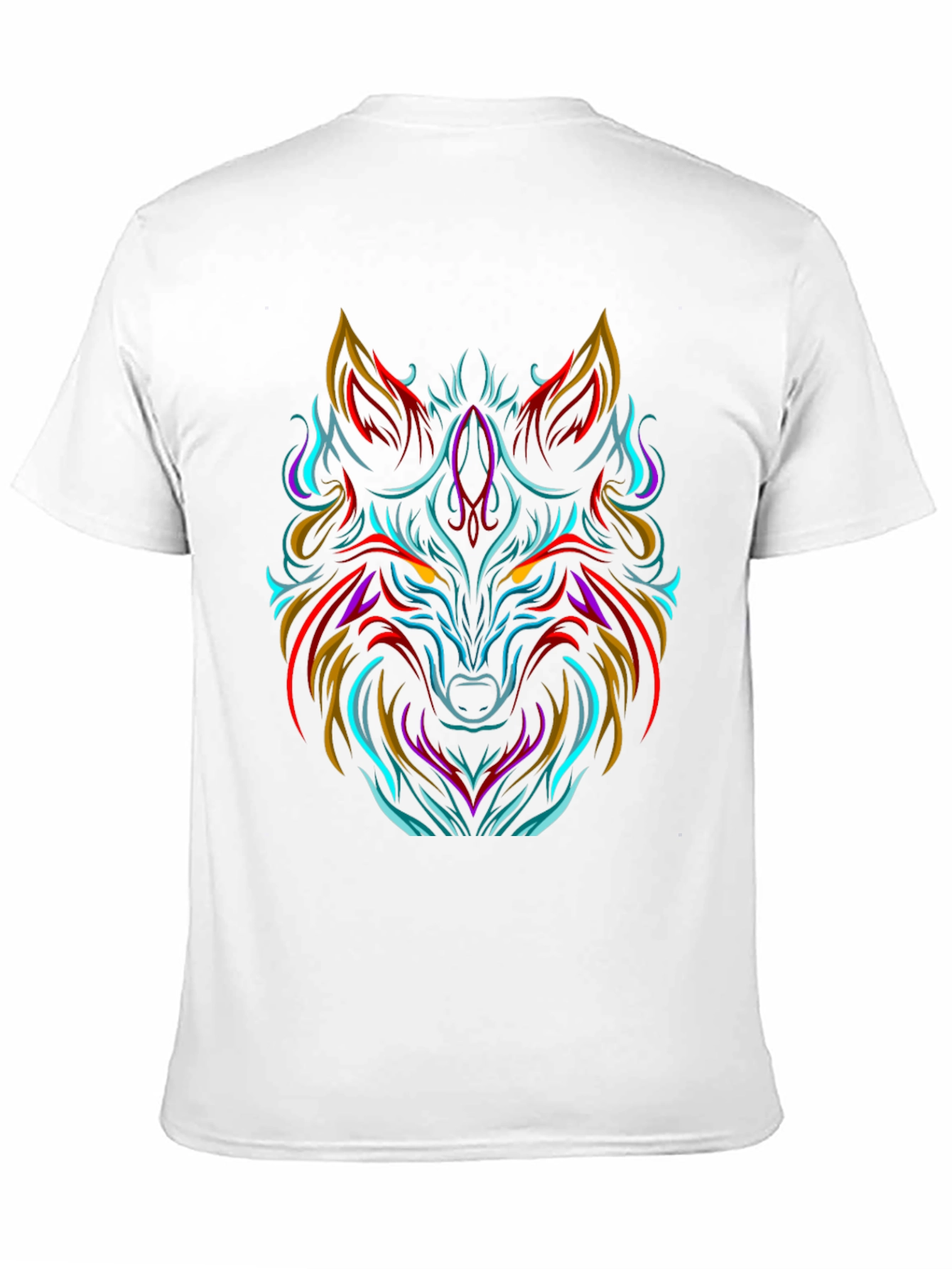 Bold Wolf Graphic Tee - Black