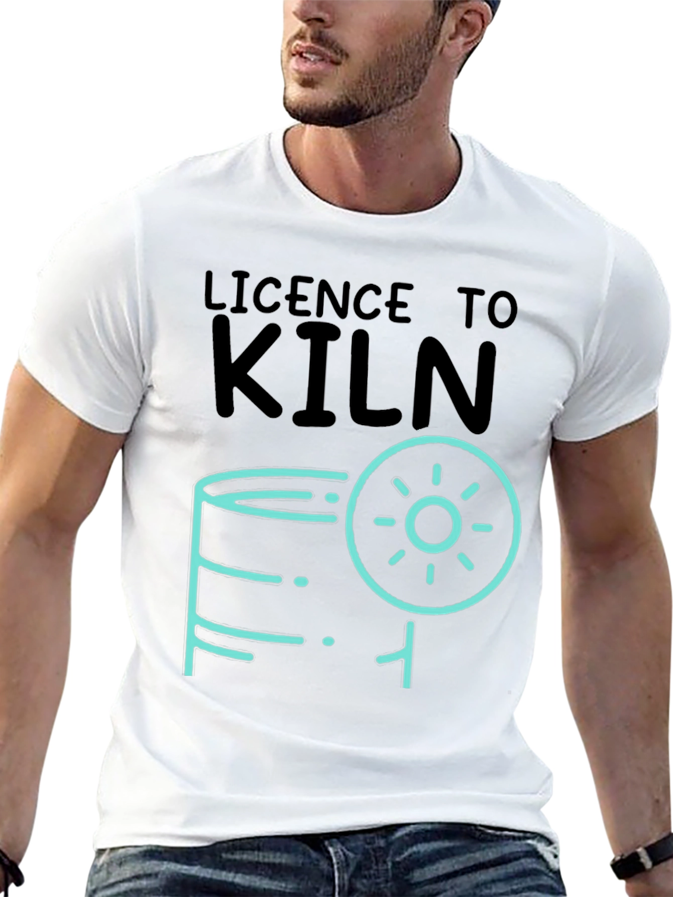 Licence to Kiln Graphic T-Shirt - Pottery Lover Tee