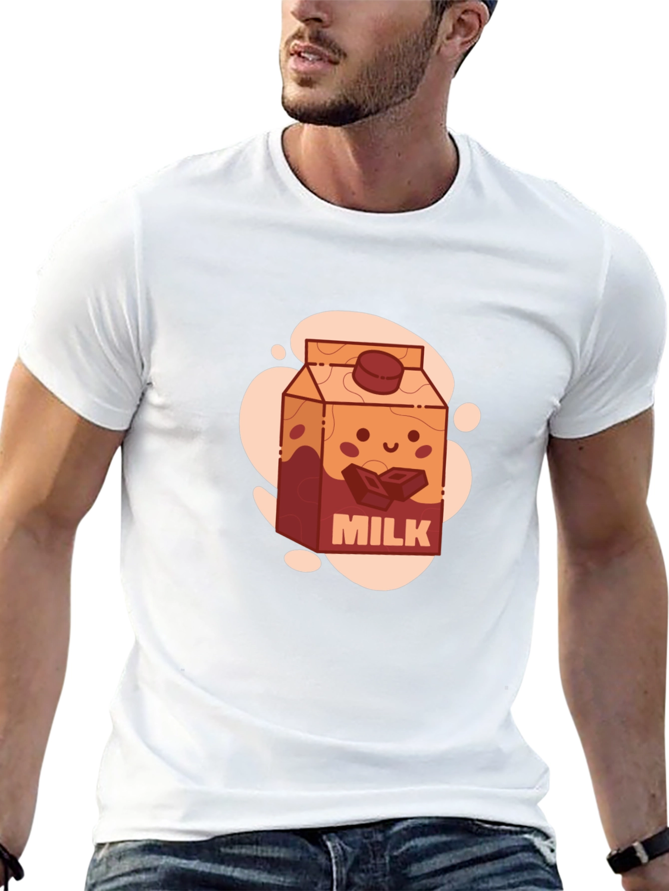 Chocolate Milk Cartoon T-Shirt