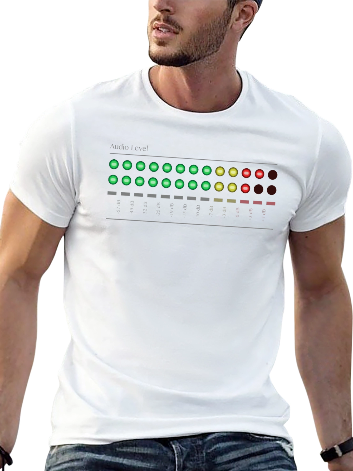 Audio Level T-Shirt - Black Graphic Tee