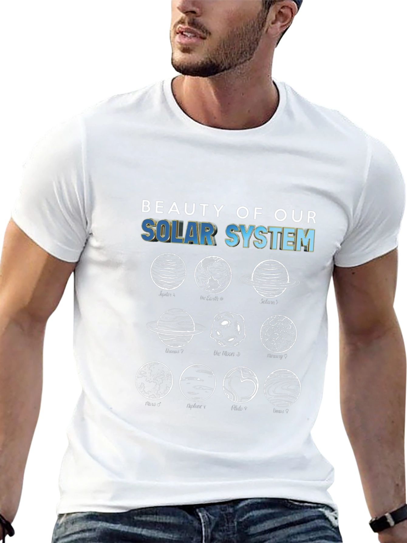 Solar System Planets Graphic T-Shirt