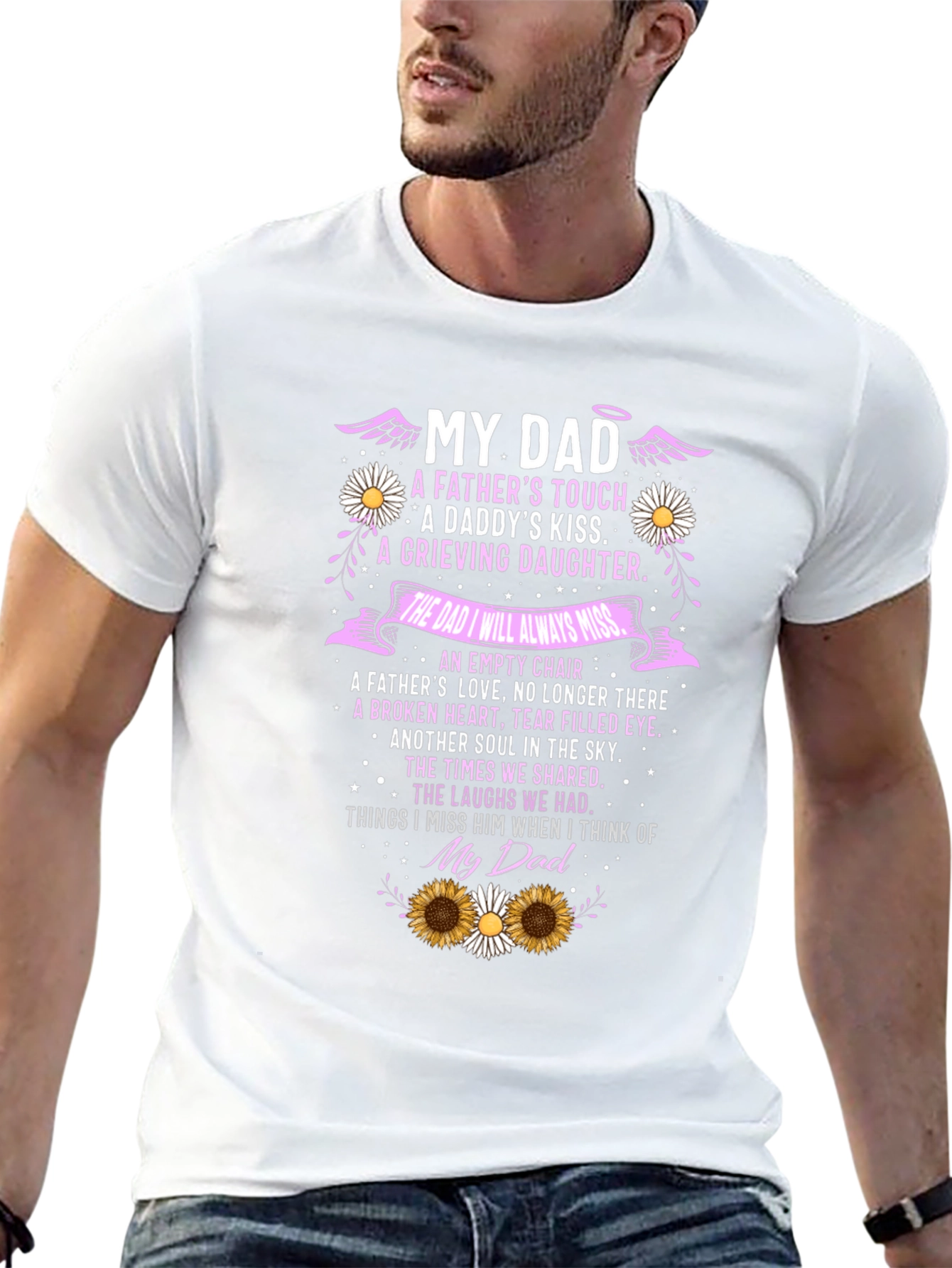 My Dad Memorial T-Shirt Remembrance Bereavement Gift