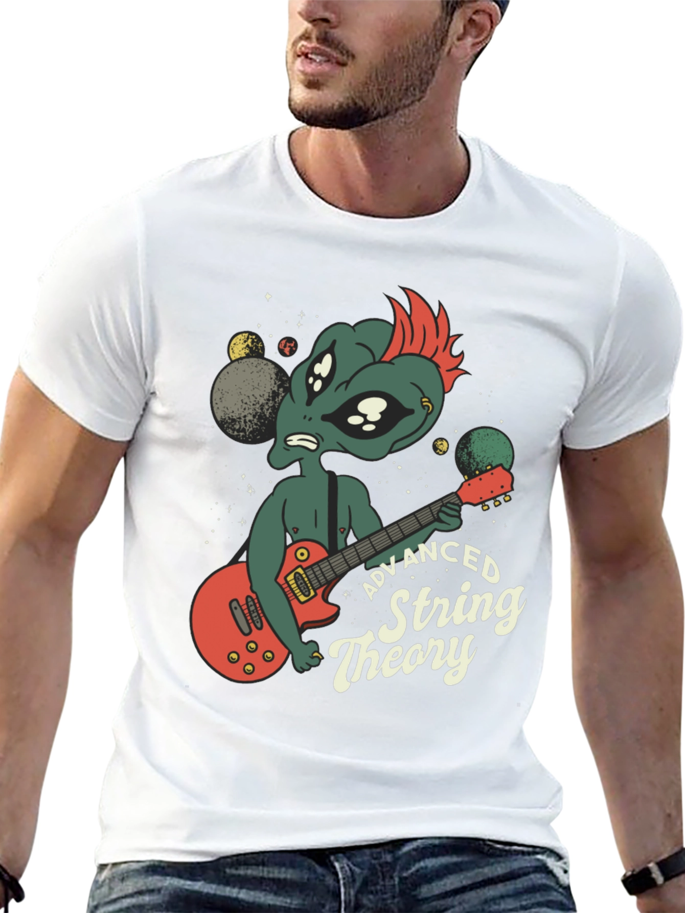 Alien Guitarist Advanced String Theory T-Shirt