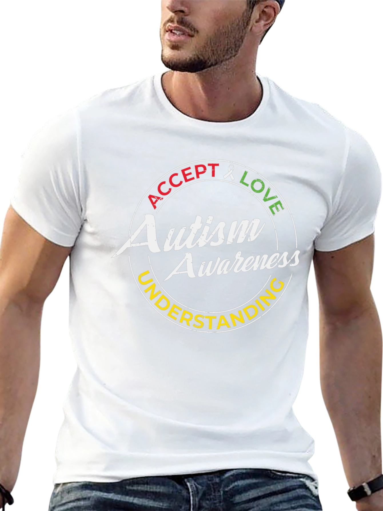 Autism Awareness T-Shirt - Accept Love Understand