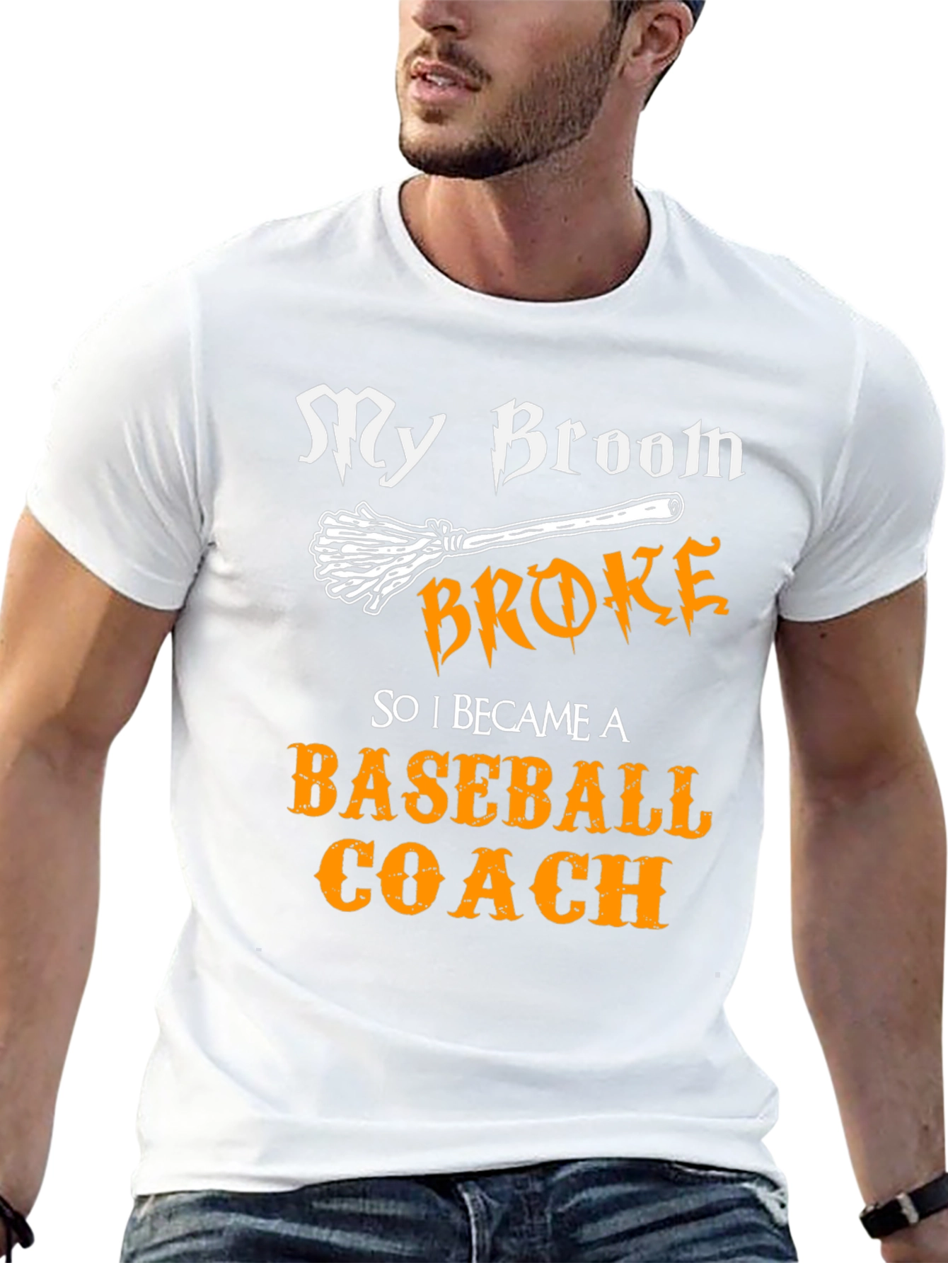 My Broom Broke Baseball Coach T-Shirt