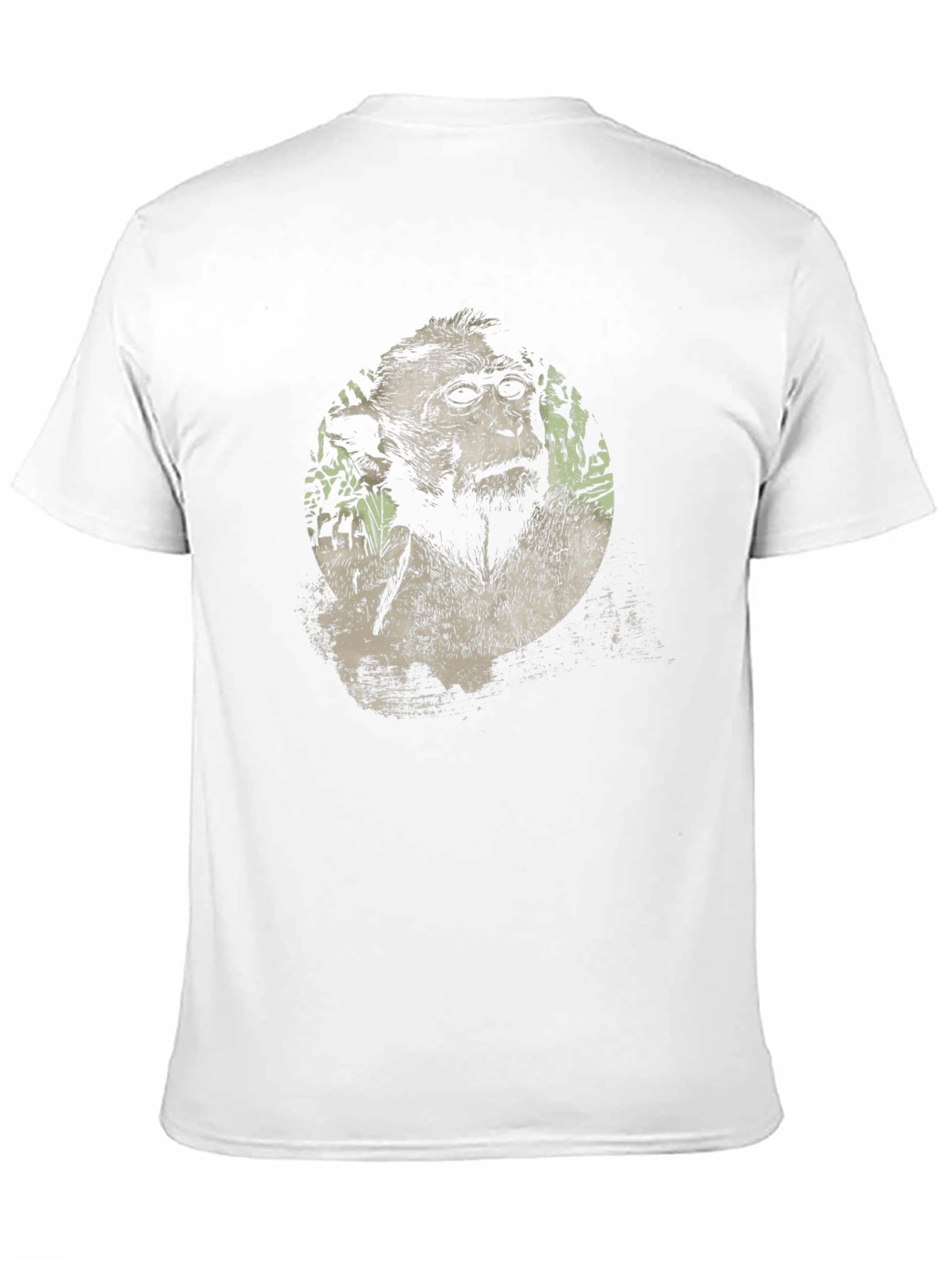 Monkey Graphic Print Crew Neck T-Shirt